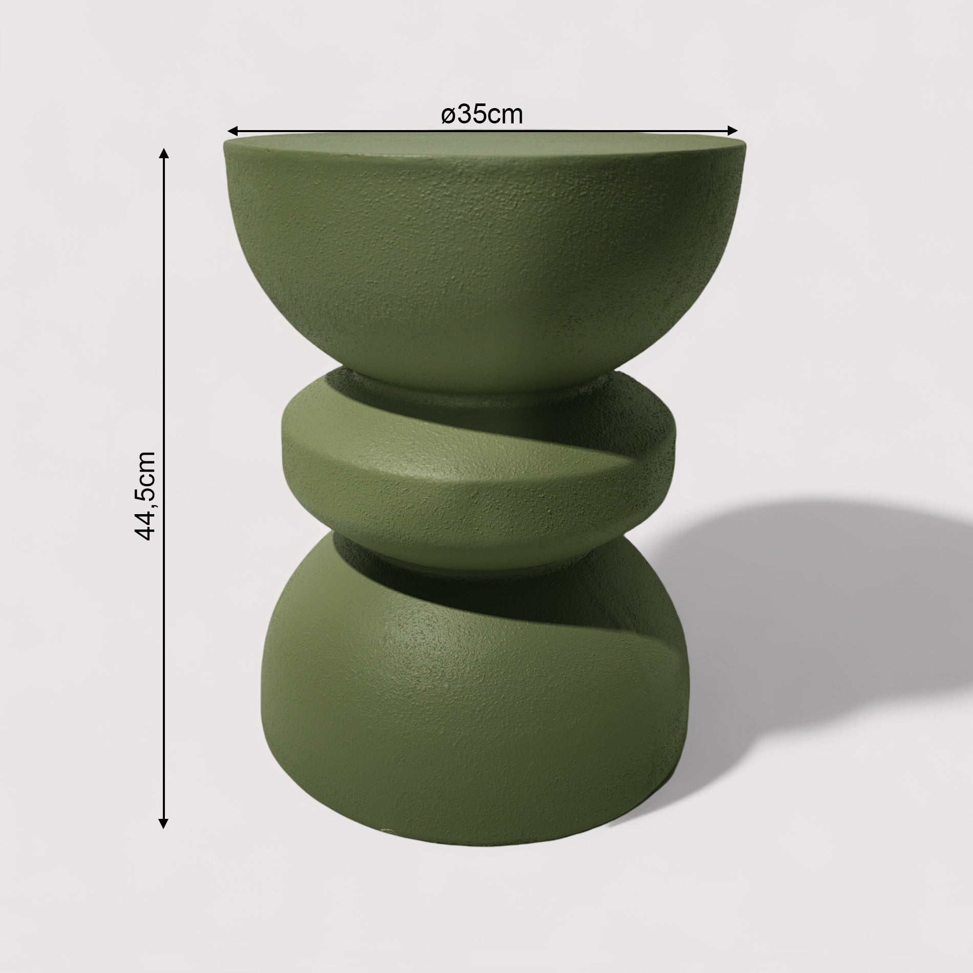 Silvar - Mesa auxiliar de sofá Verde Estilo moderno