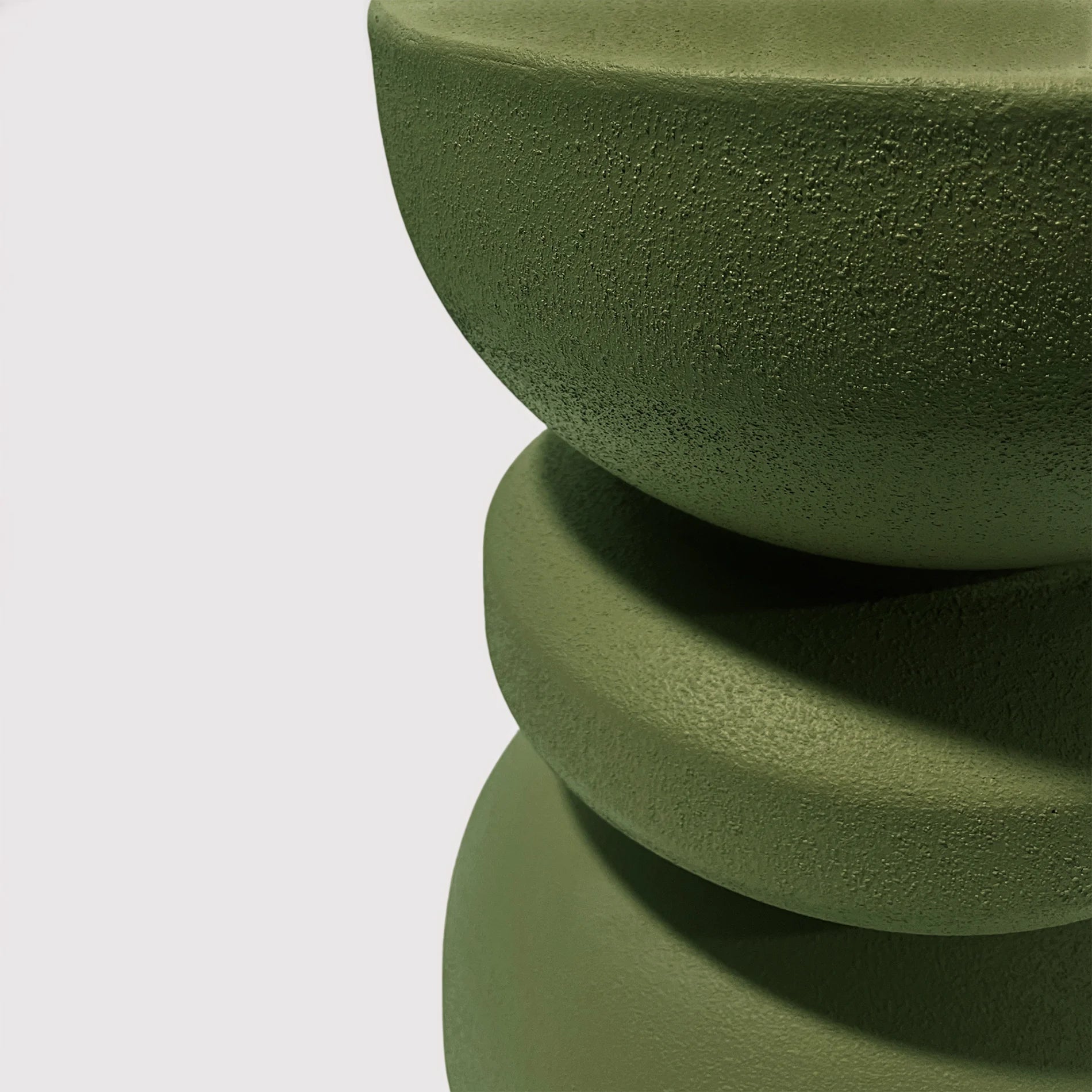 Silvar - Sofa Side Table Green Modern Style