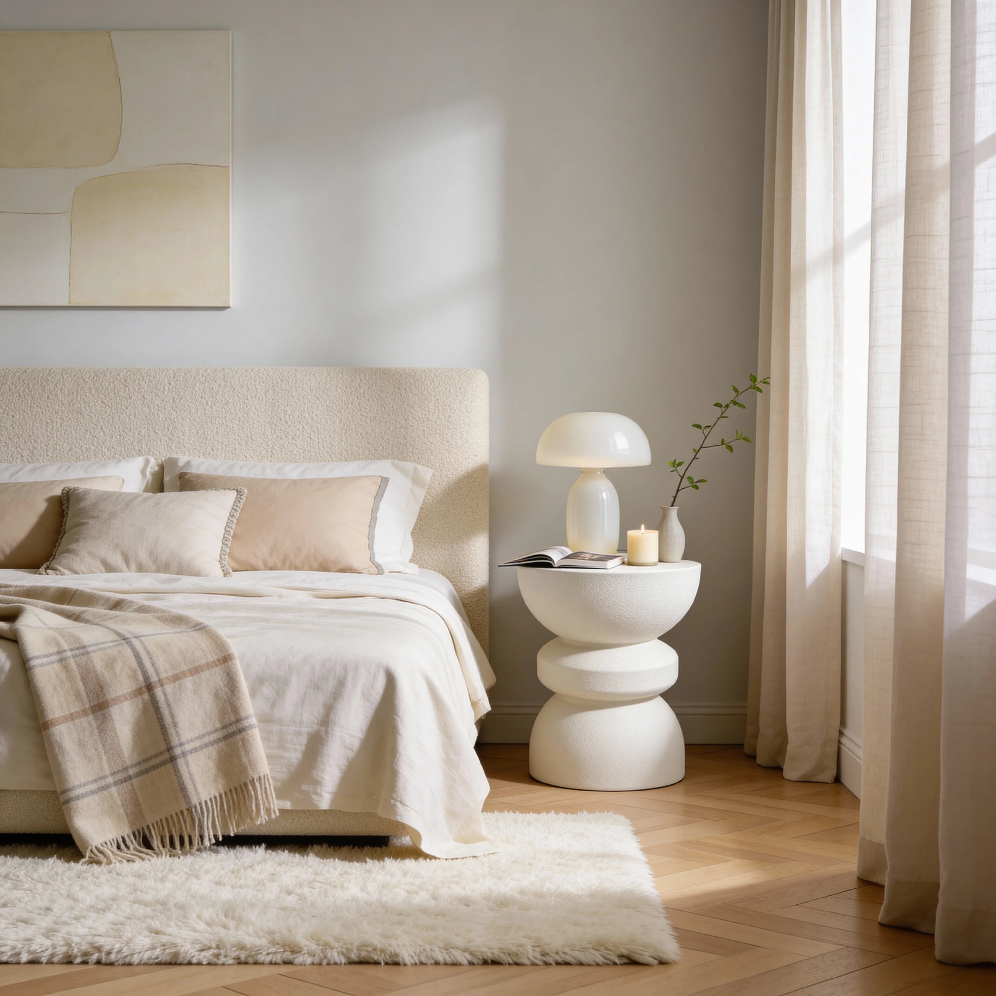 Calen - Mesa de centro Blanco Estilo moderno