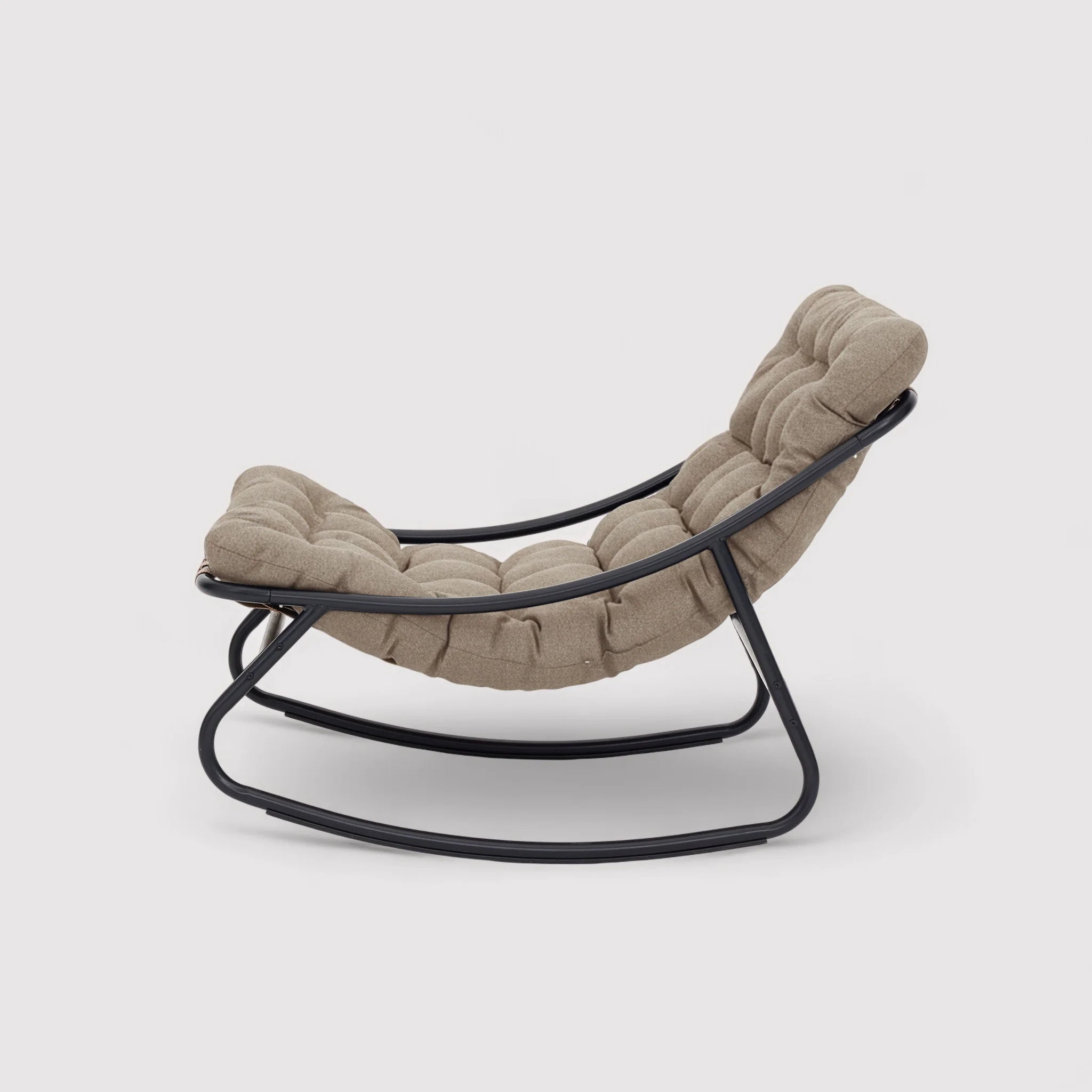 Safar - Chaise à bascule Marron clair Style moderne