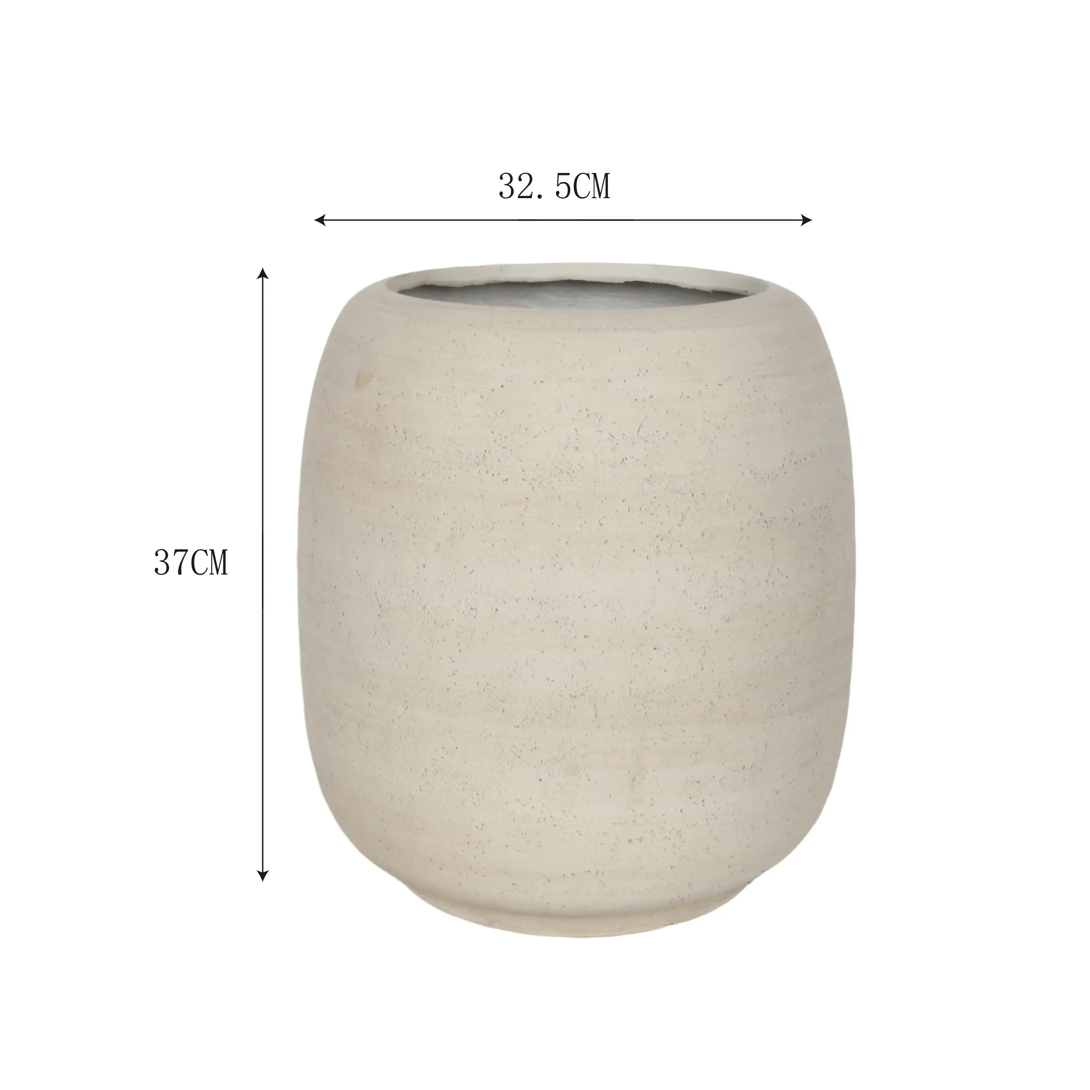 Ranula - Vaso per piante da interno in MGO bianco