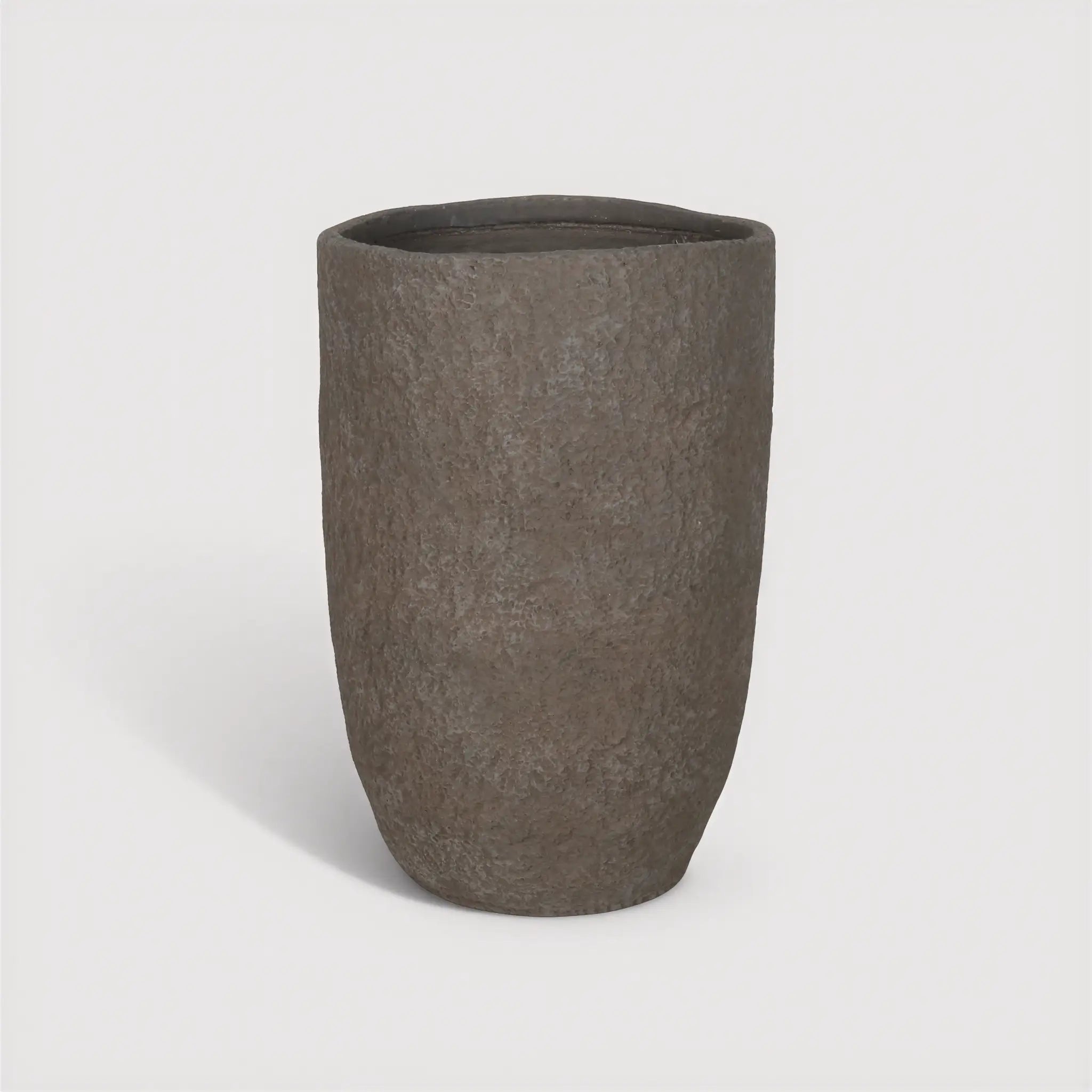Lysandra - Vase pour Plantes en MGO Marron Style Moderne