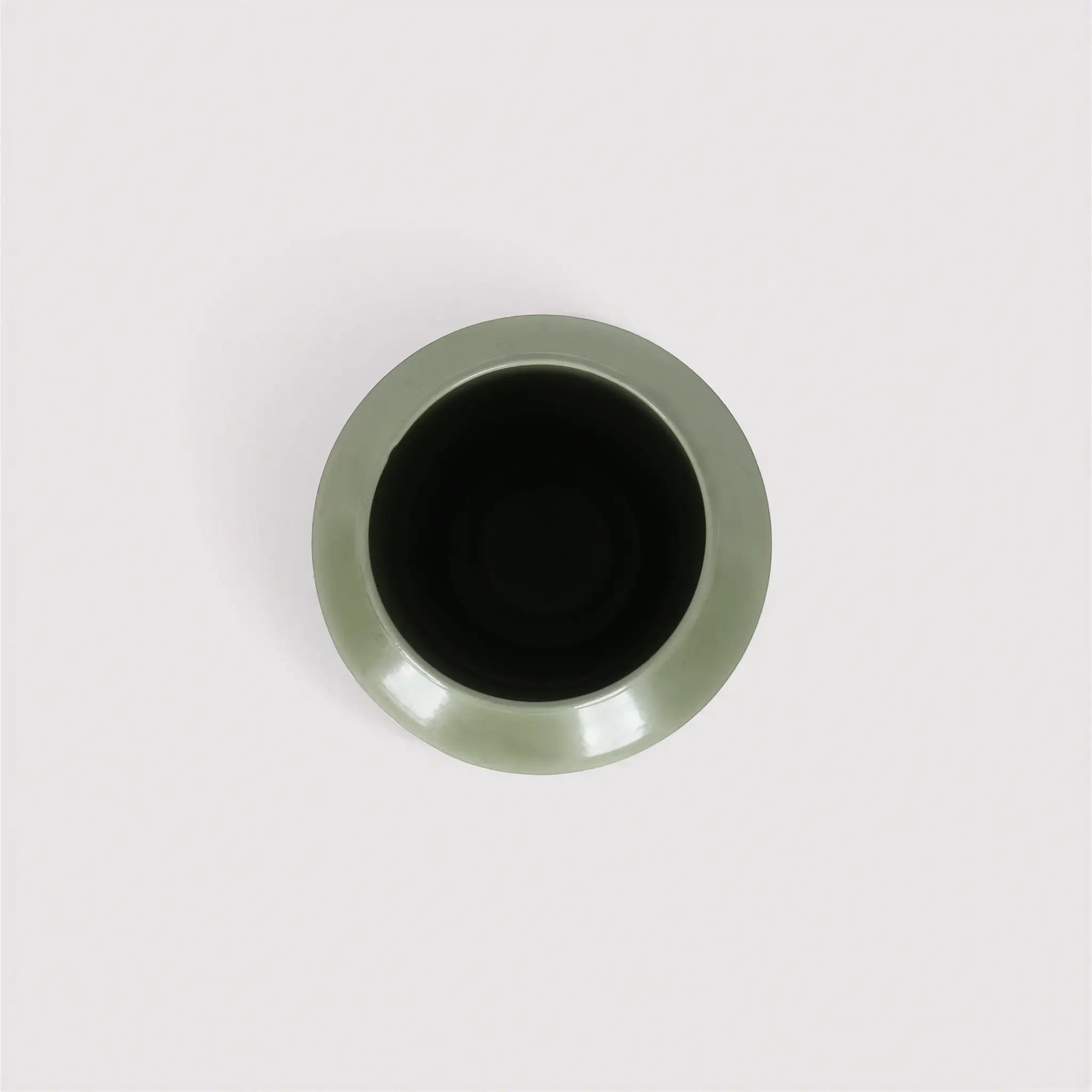 Lunara - Vaso per fiori da interno in metallo verde stile moderno