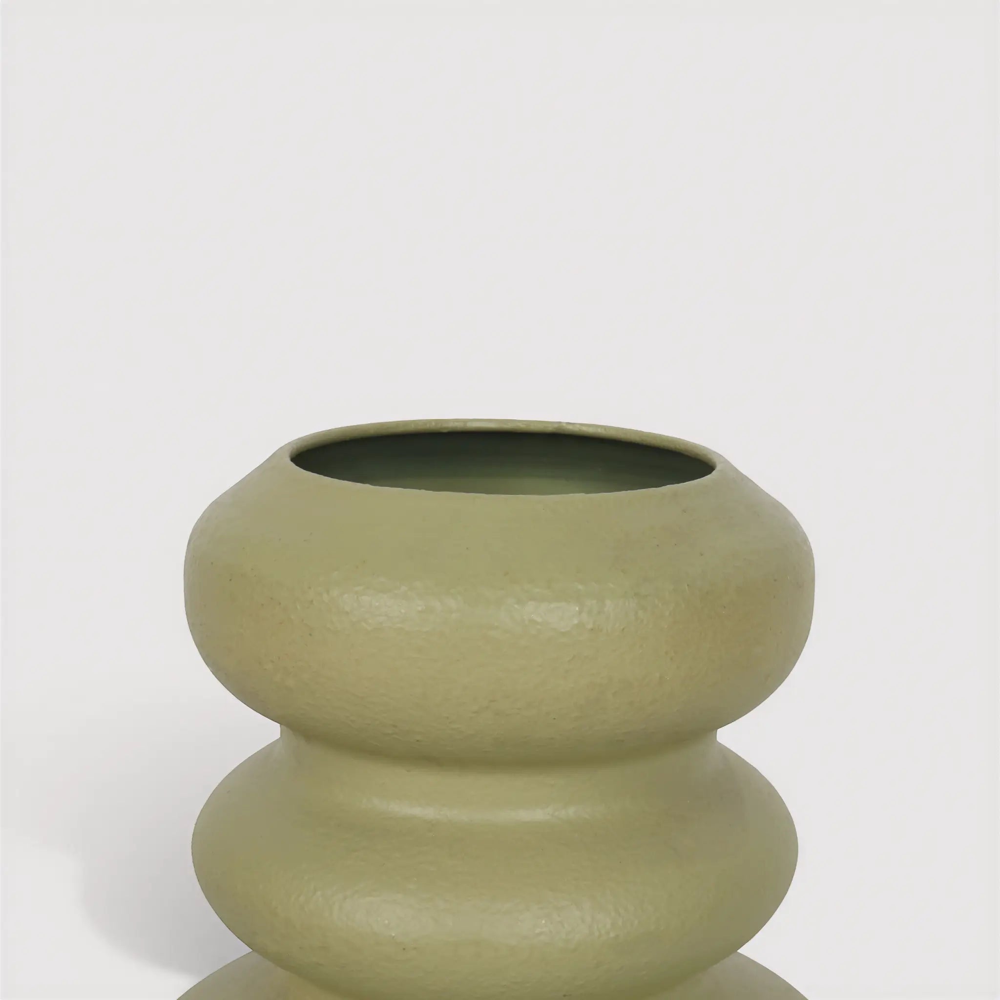 Hortensia - Vaso da Interno in metallo verde design moderno