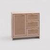 Varen - Mobilettto con anta 3 in legno chiaro stile moderno