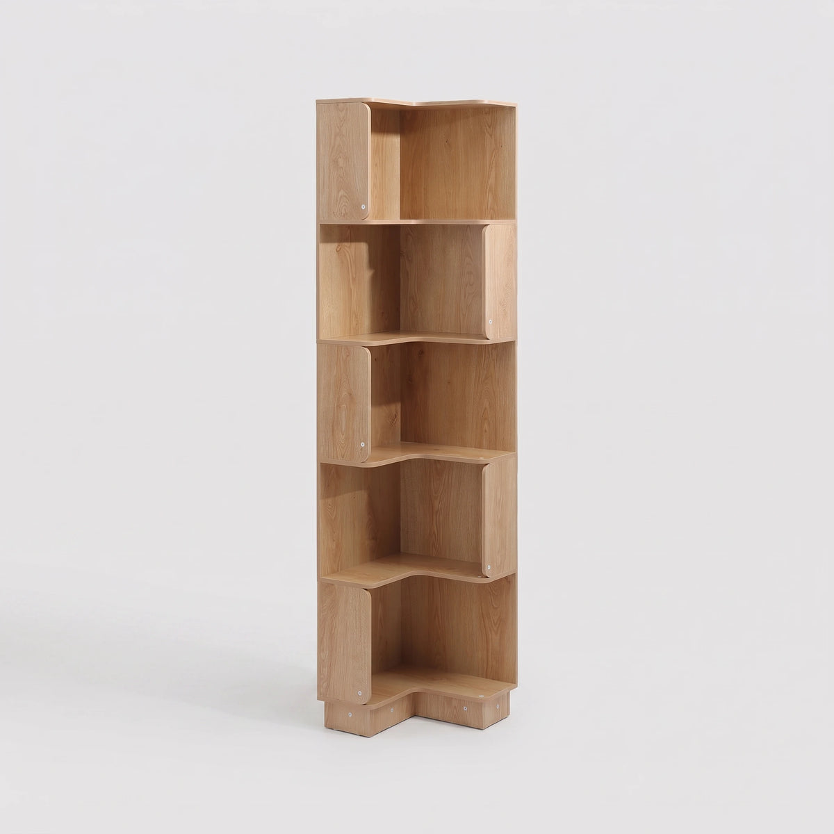 Aven - Bücherregal mit 6 Ablagen, helles Holz