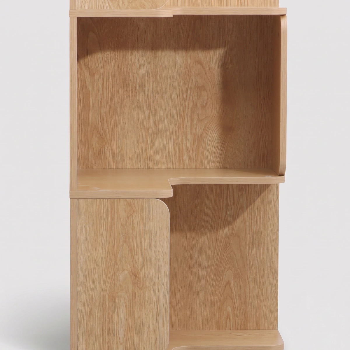 Aven - Bücherregal mit 6 Ablagen, helles Holz