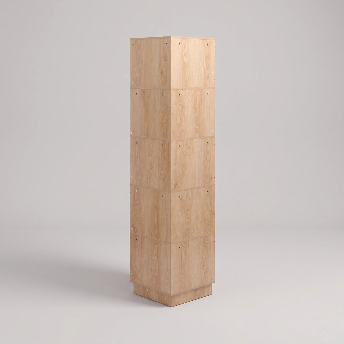Aven - Bücherregal mit 6 Ablagen, helles Holz