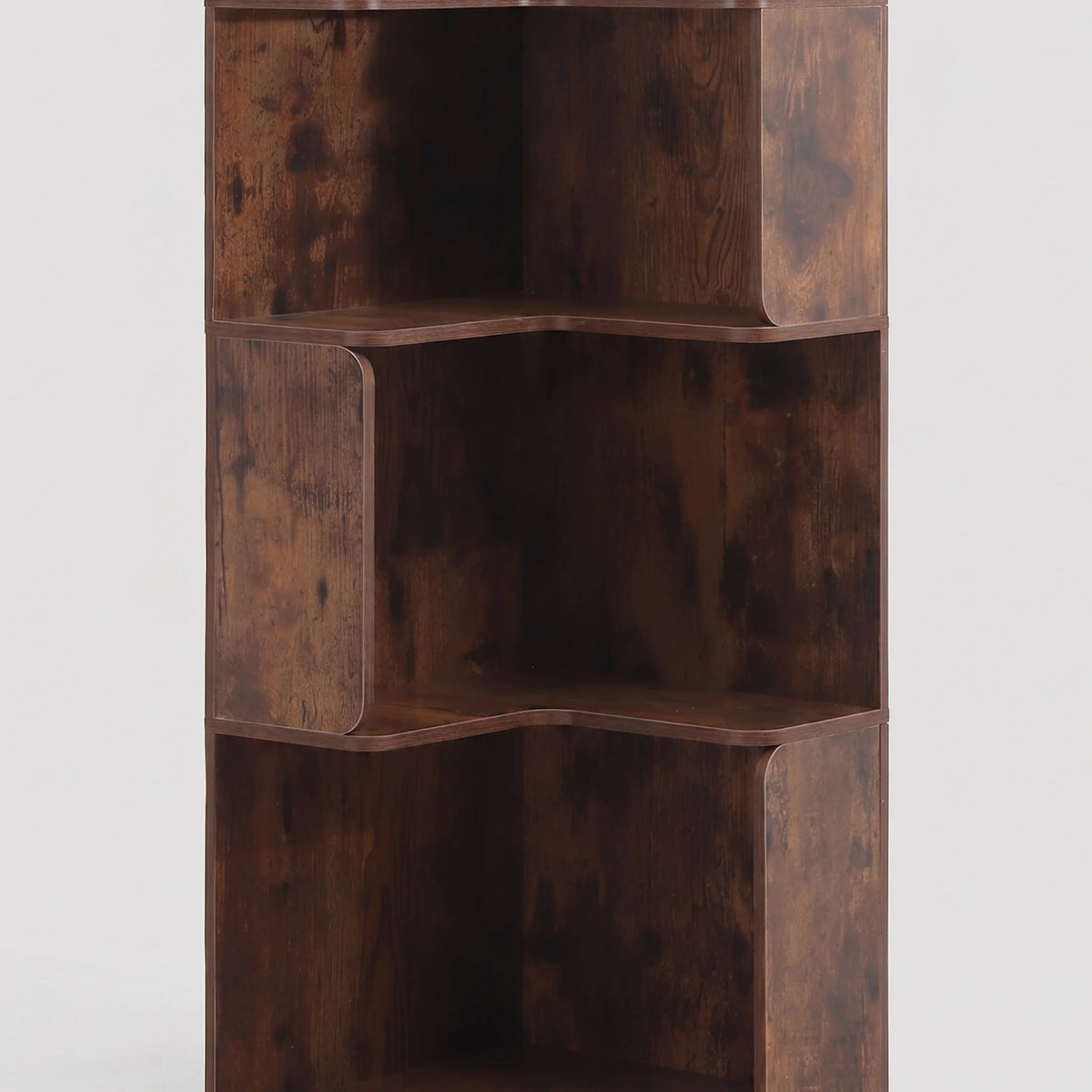 Doren - Bücherregal mit 6 Ablagen, dunkles Holz