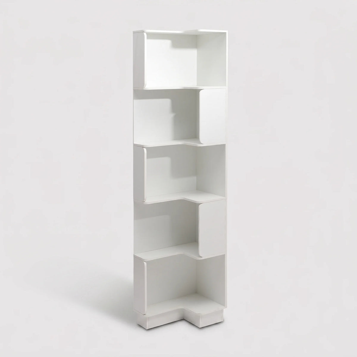 Selin - Librería con 6 estantes, blanco
