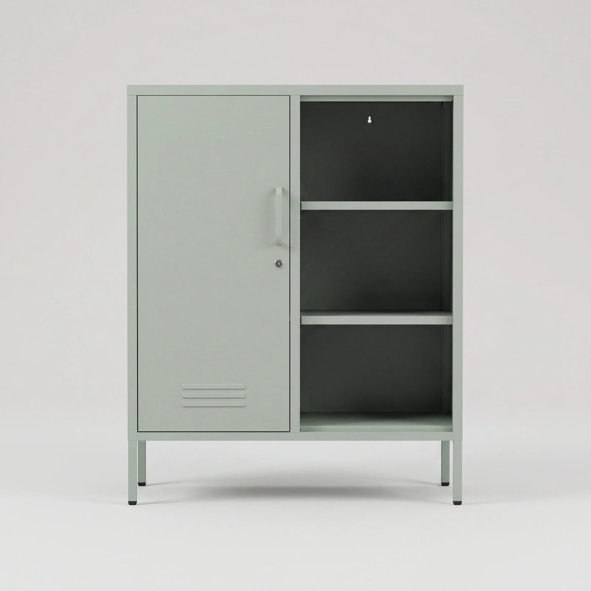 Eira - Meuble à 6 étagères avec porte, vert