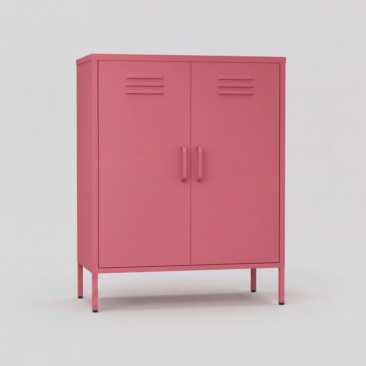 Freja - Meuble à 3 étagères, acier rouge