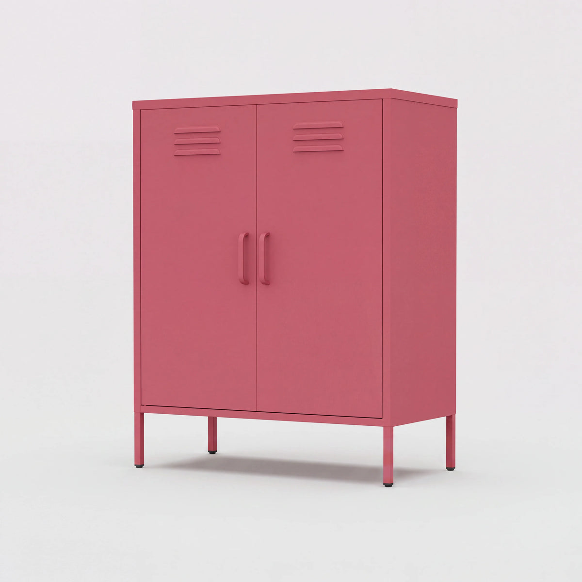 Freja - Meuble à 3 étagères, acier rouge