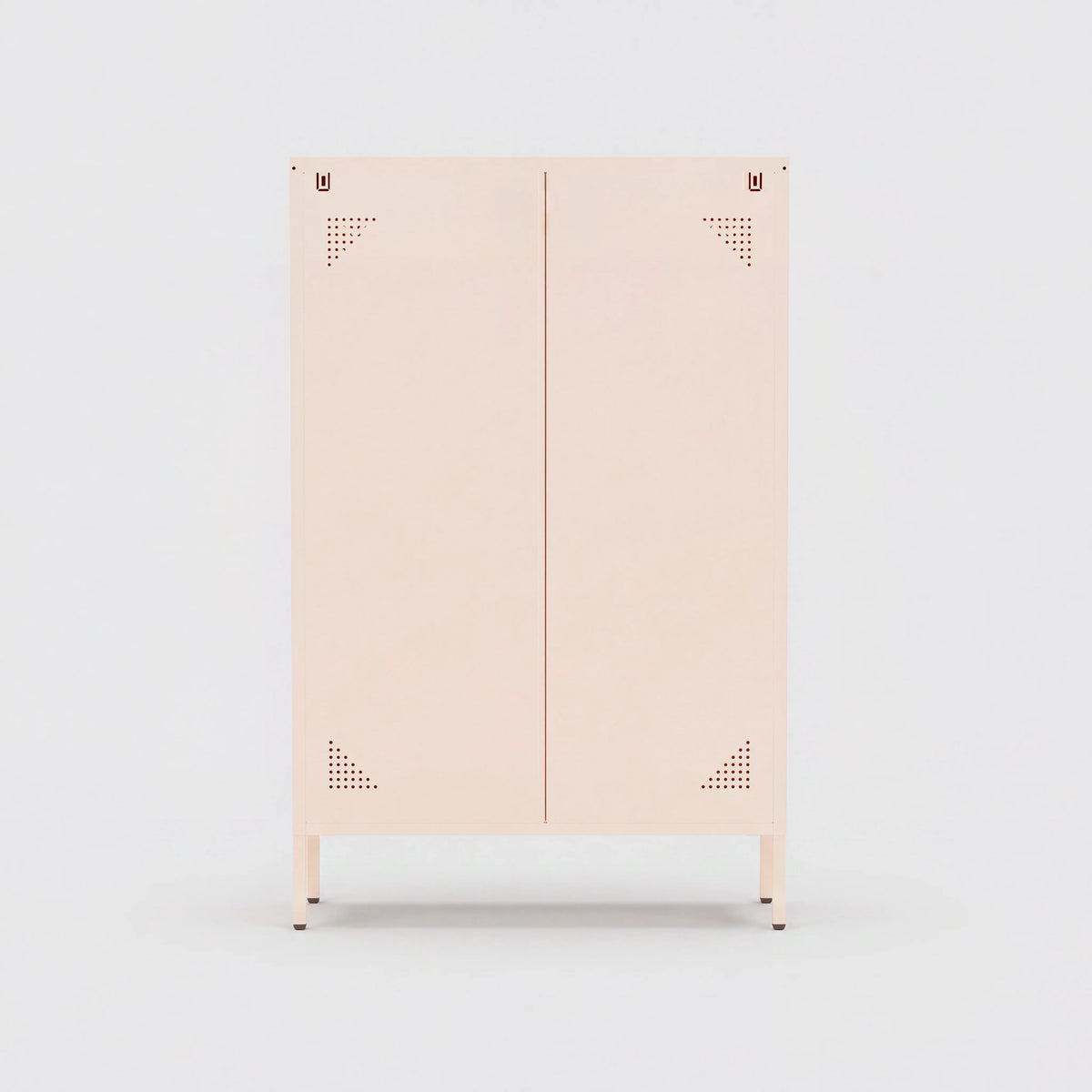 Nomi - Meuble à chaussures à 3 portes, acier beige