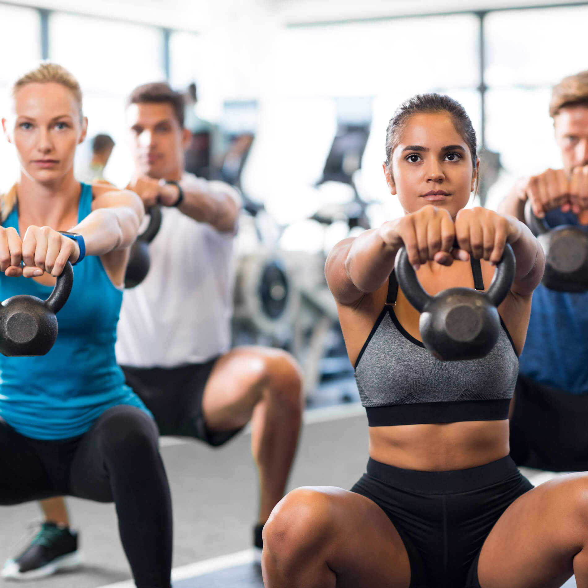 Kettlebell en néoprène 4 kg pour les exercices de force et d'endurance