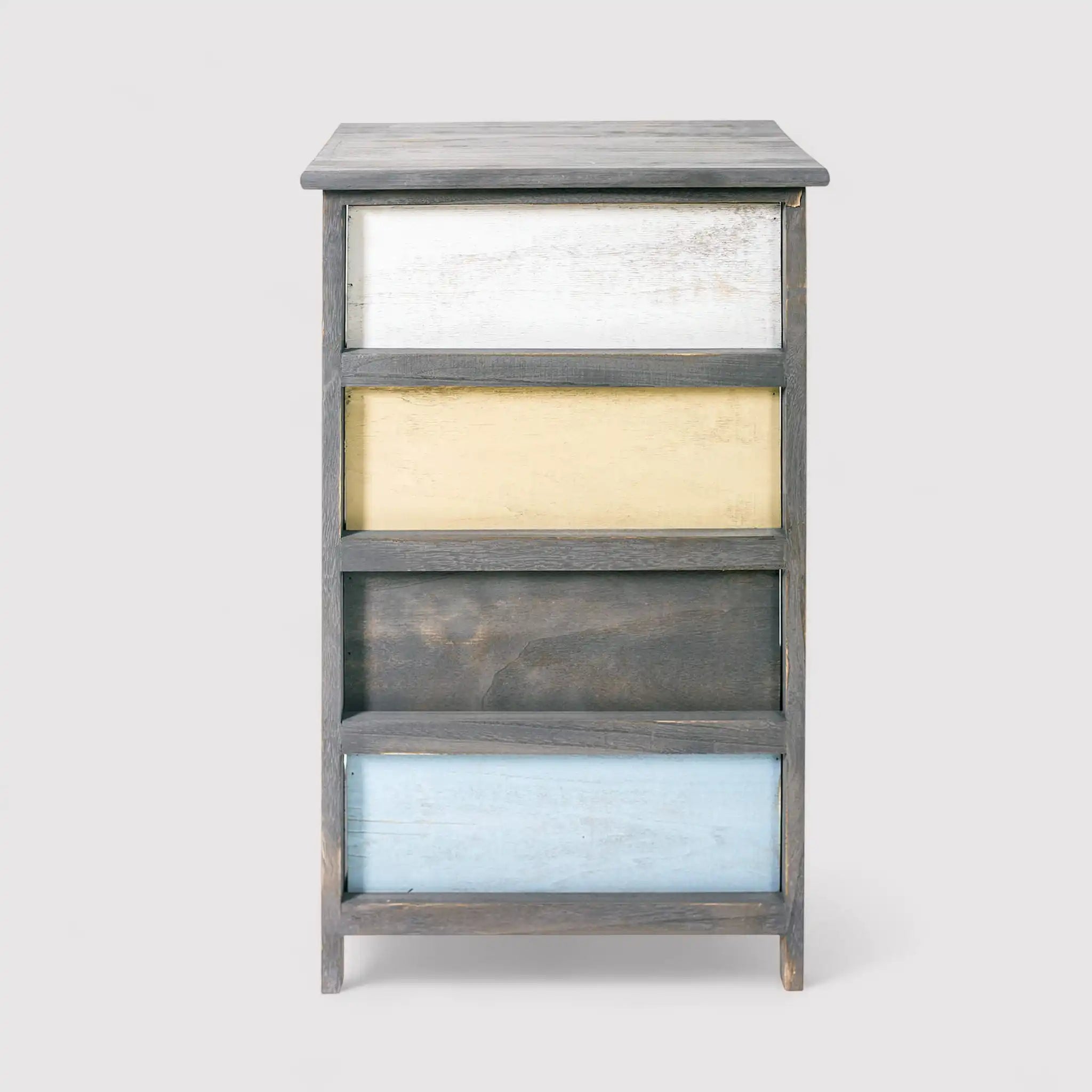 Nemesia - Cassettiera colorata in stile rétro con 4 cassetti