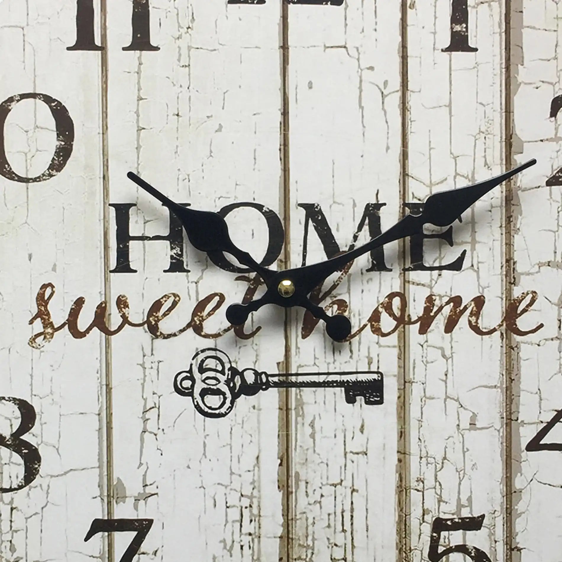 Mimosa - Orologio decorativo bianco in stile shabby chic