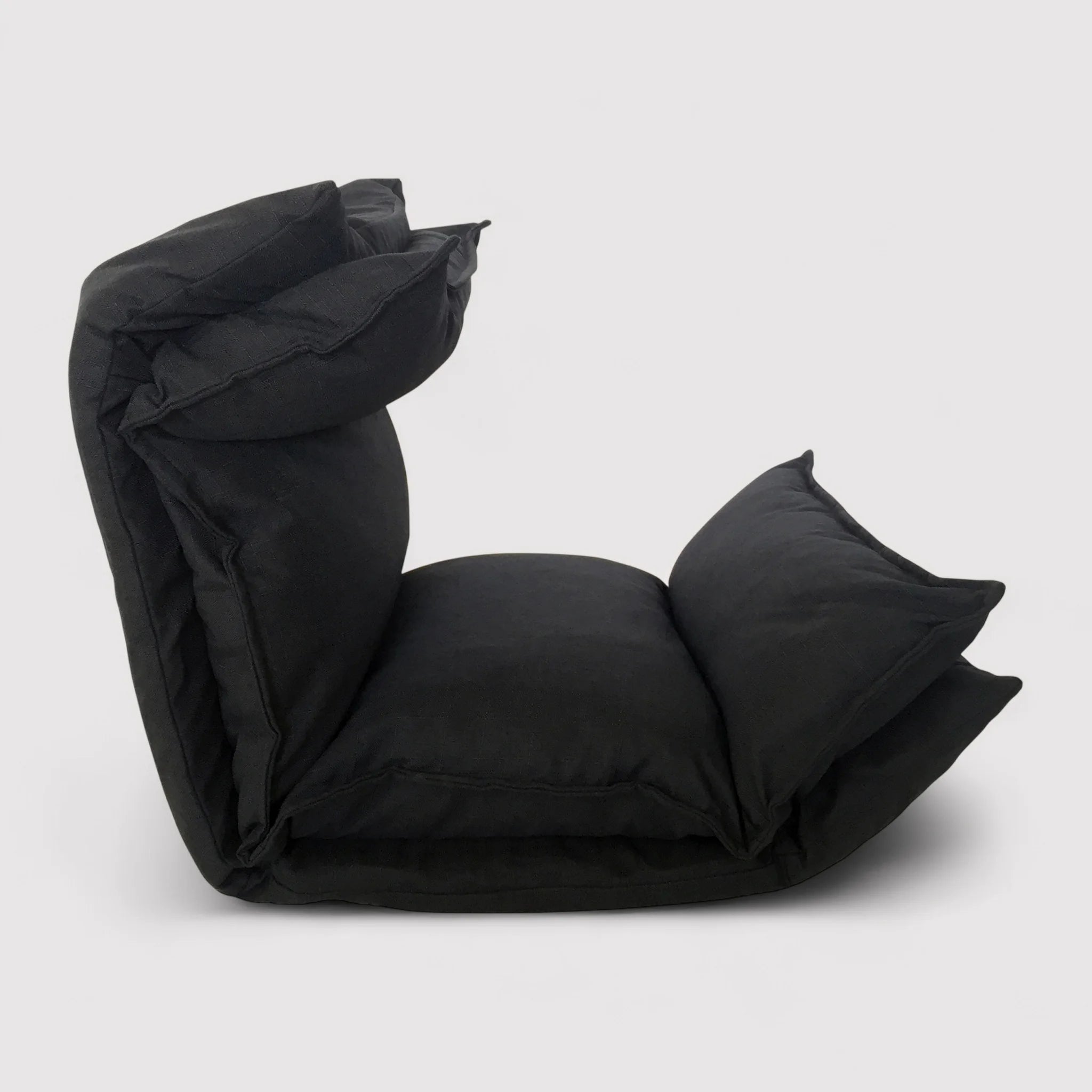 Heuchera - Sedia da lettura nera imbottita e regolabile