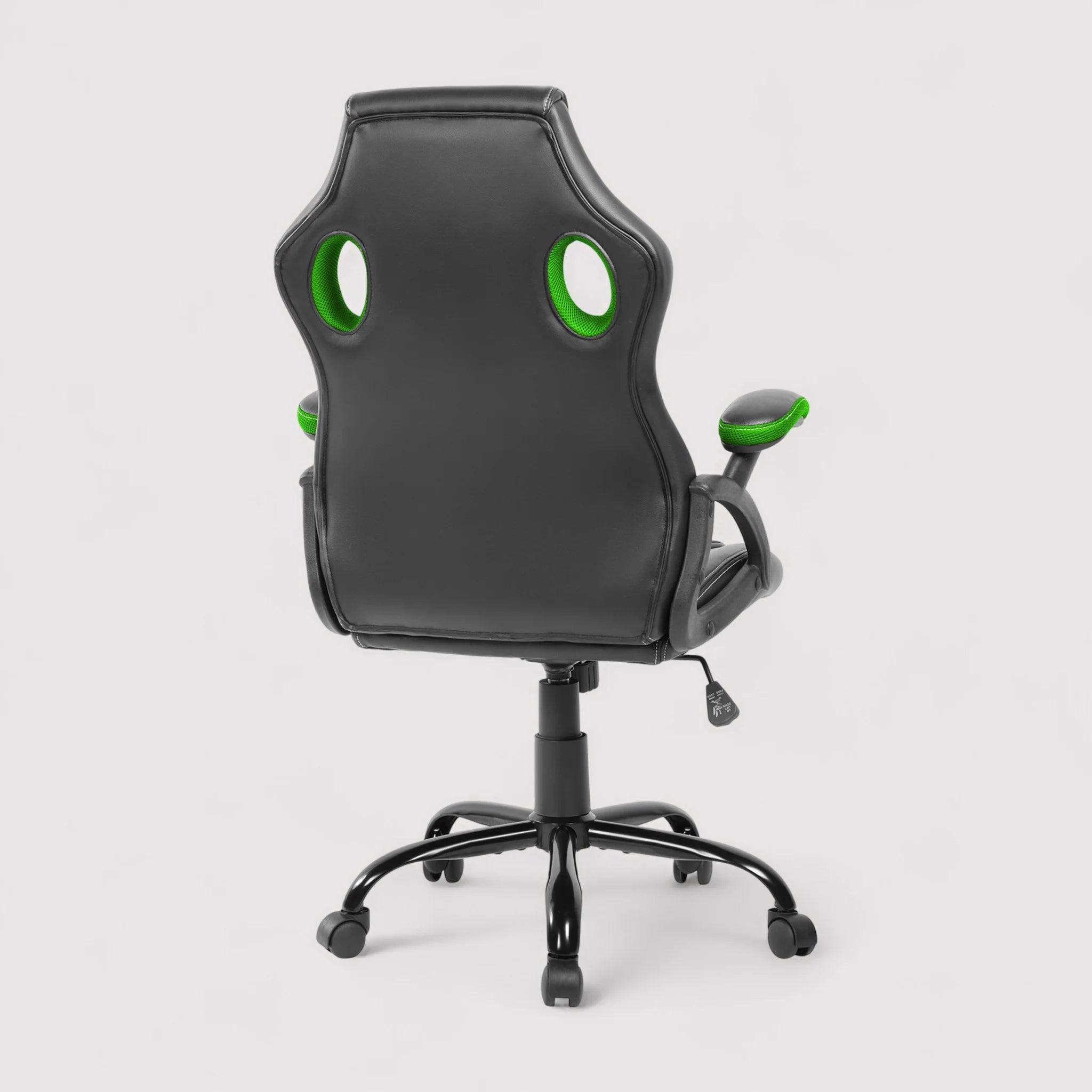 Sawara - Poltrona da ufficio o gaming verde e nera girevole