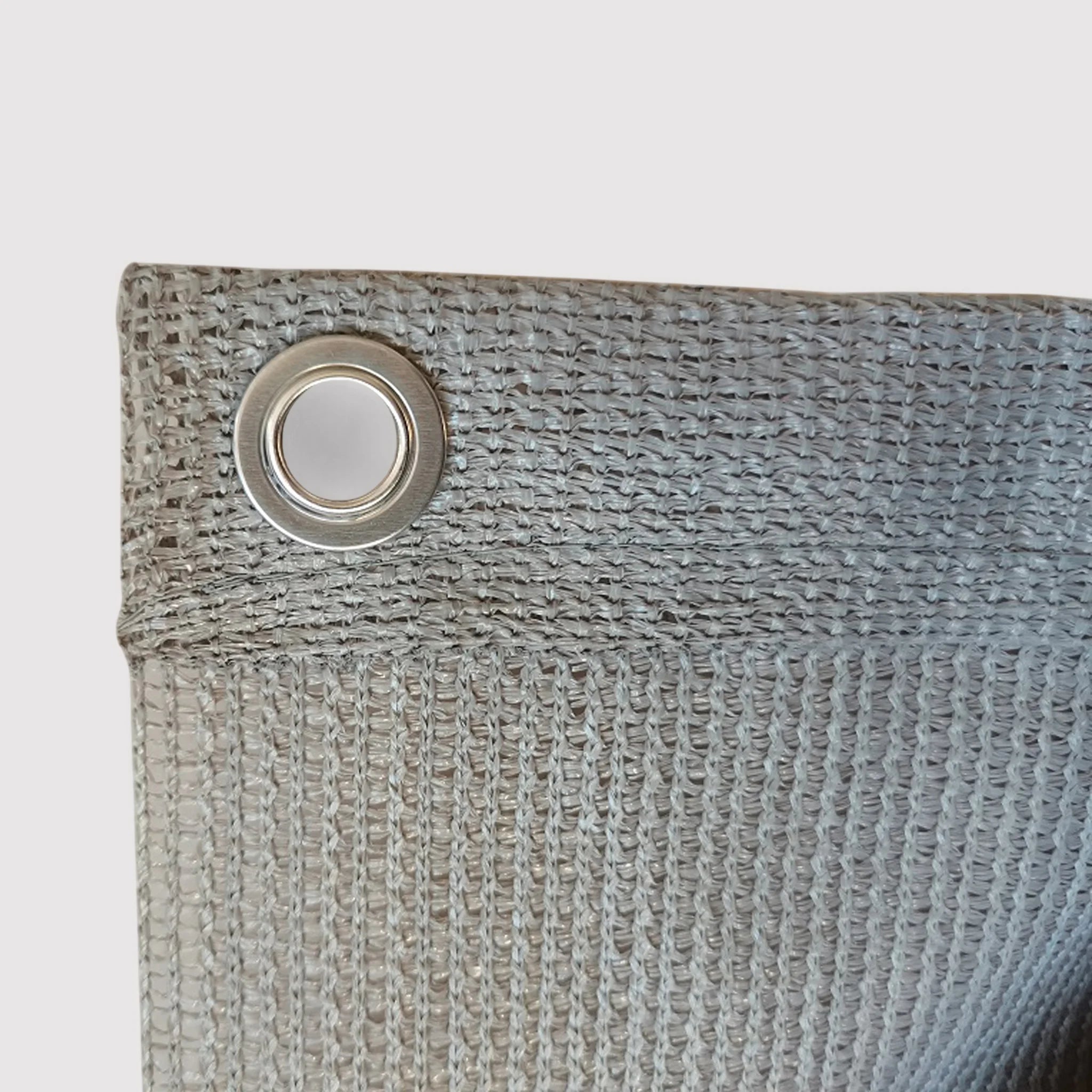 Abelia - Copertura per balcone in polietilene grigio 75x600 cm