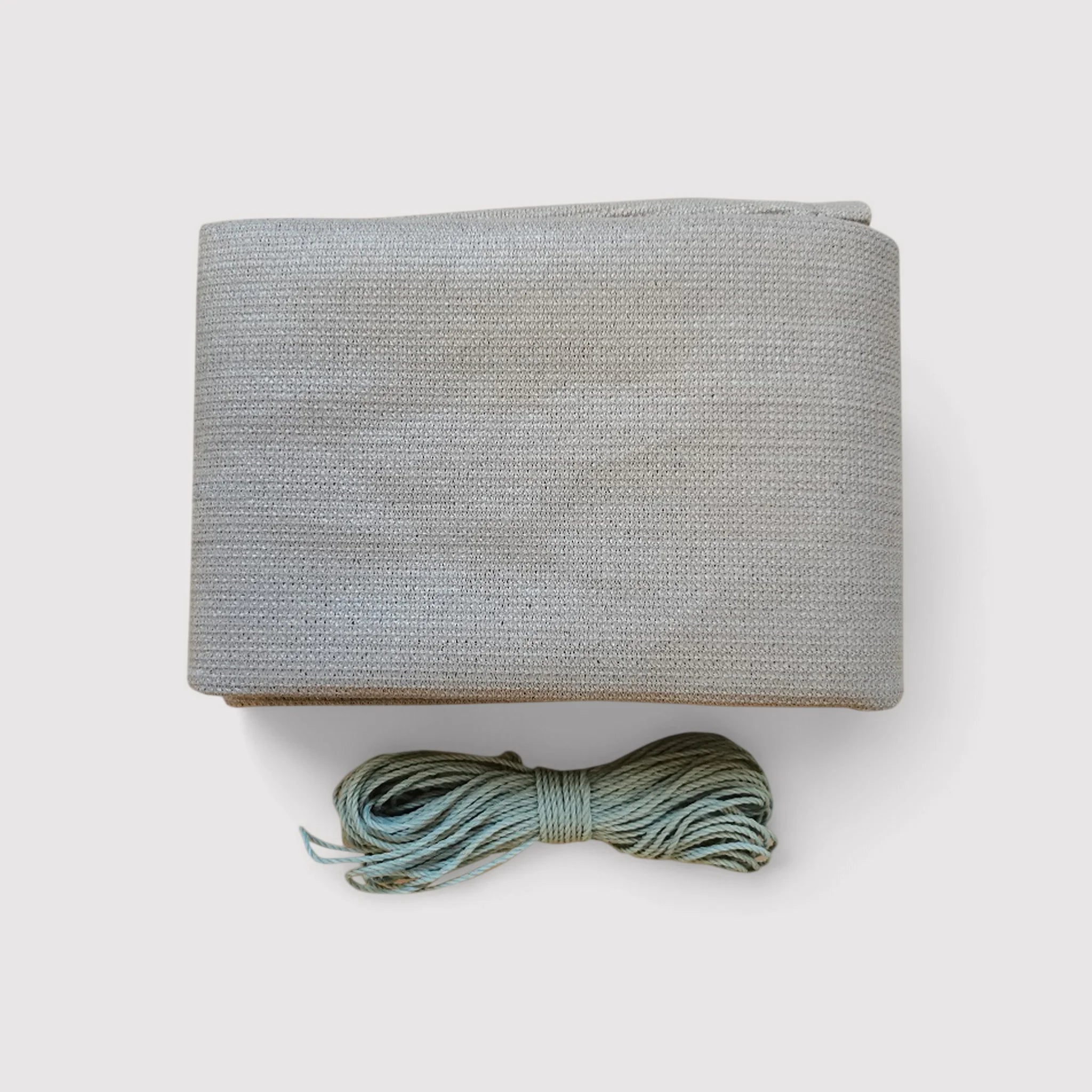 Typha - Telo frangivista grigio per ringhiera 90x500 cm