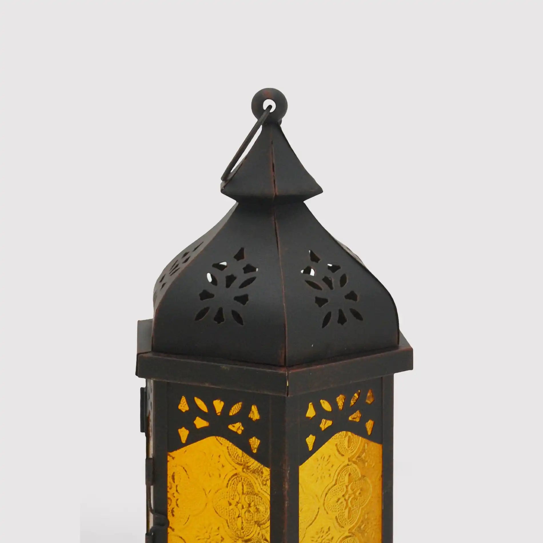 Dierama - Lanterna decorativa gialla in stile etnico