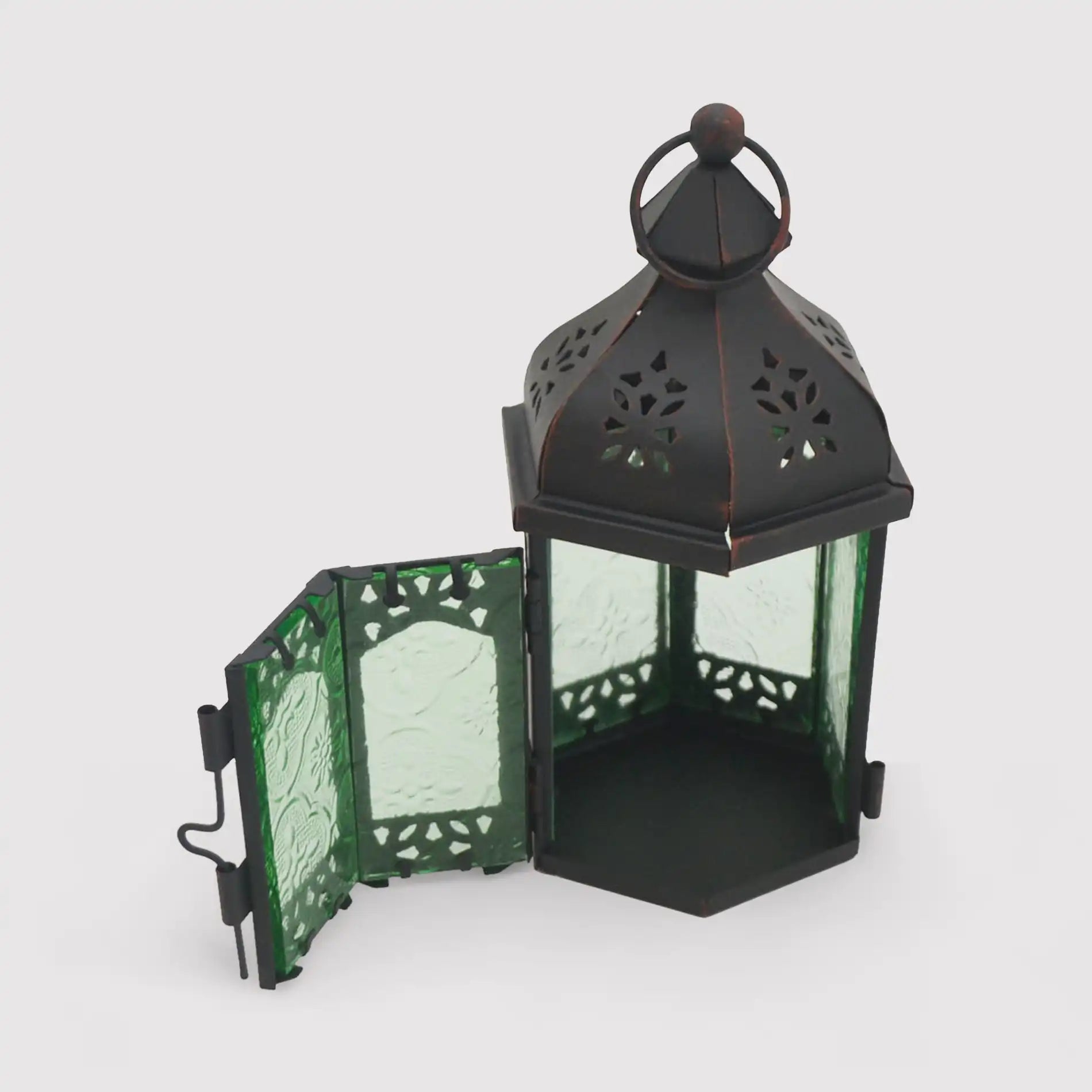 Lawsonia - Lanterna decorativa verde in stile marocchino