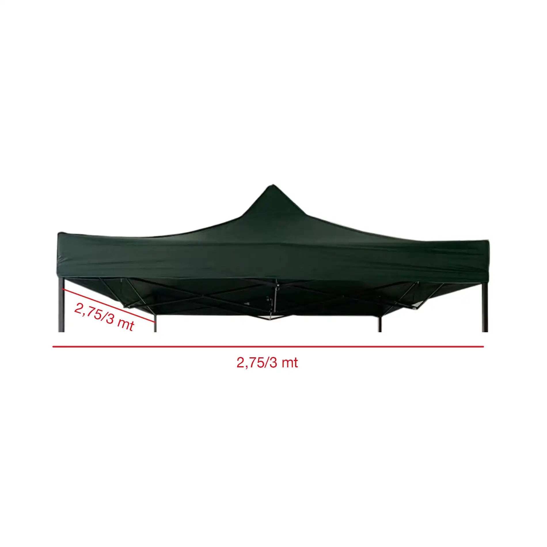 Pratolina - Telo verde per gazebo 3x3 impermeabile