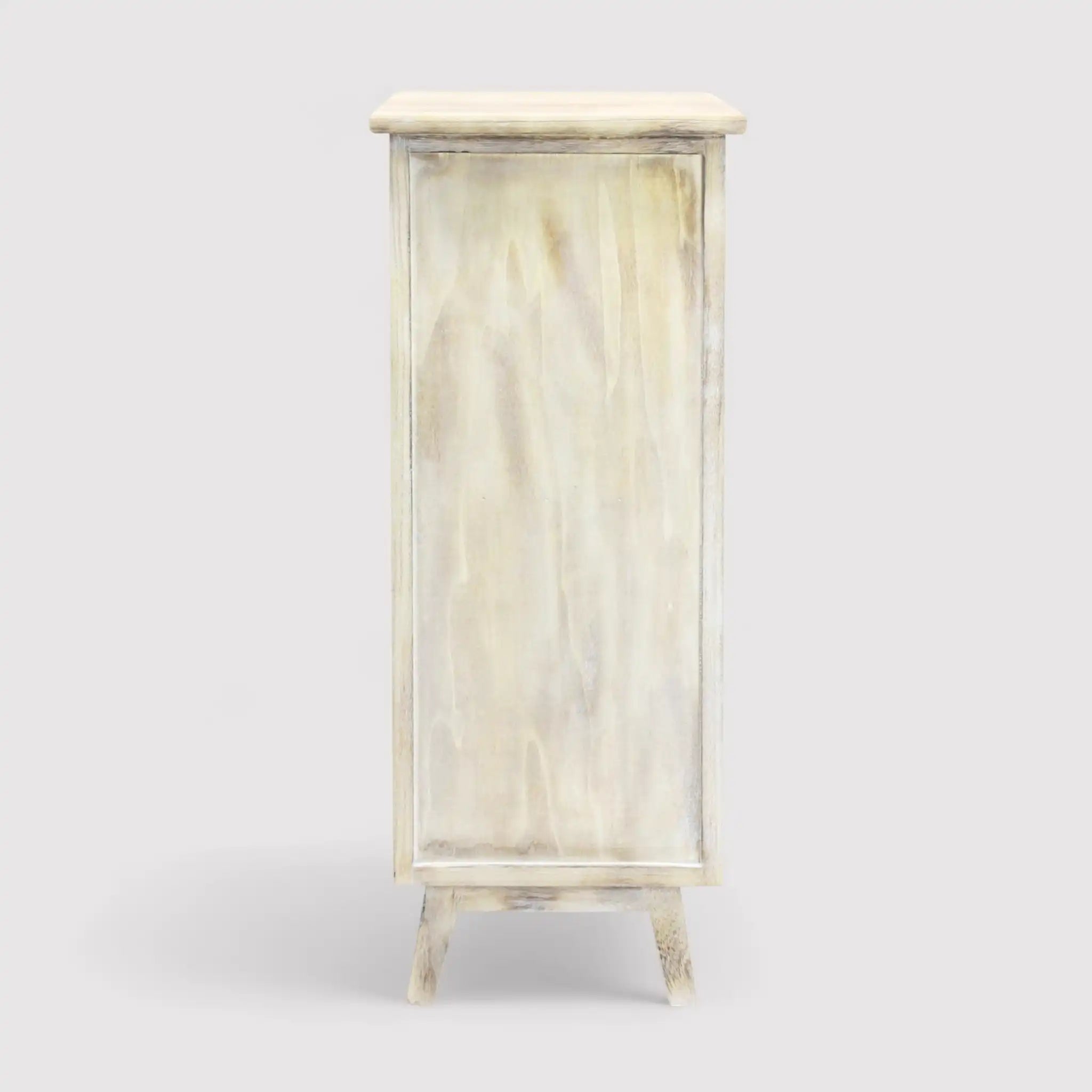 Amaryllis - Cassettiera marrone con 4 cassetti decorati