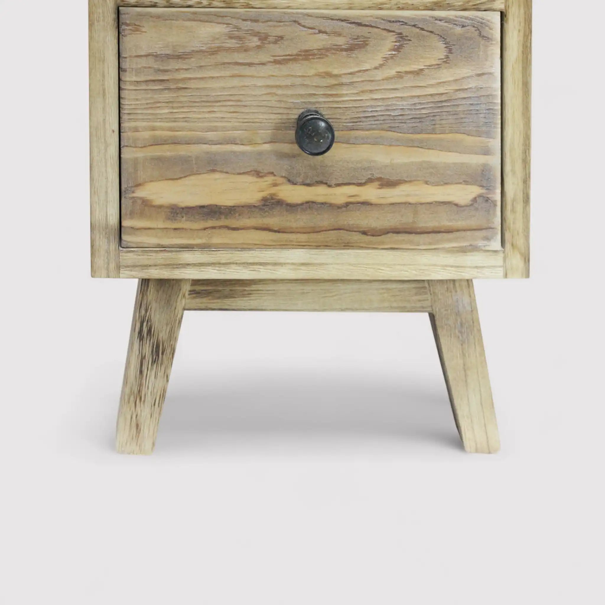 Pitaya - Comodino alto e stretto in stile boho con 3 cassetti