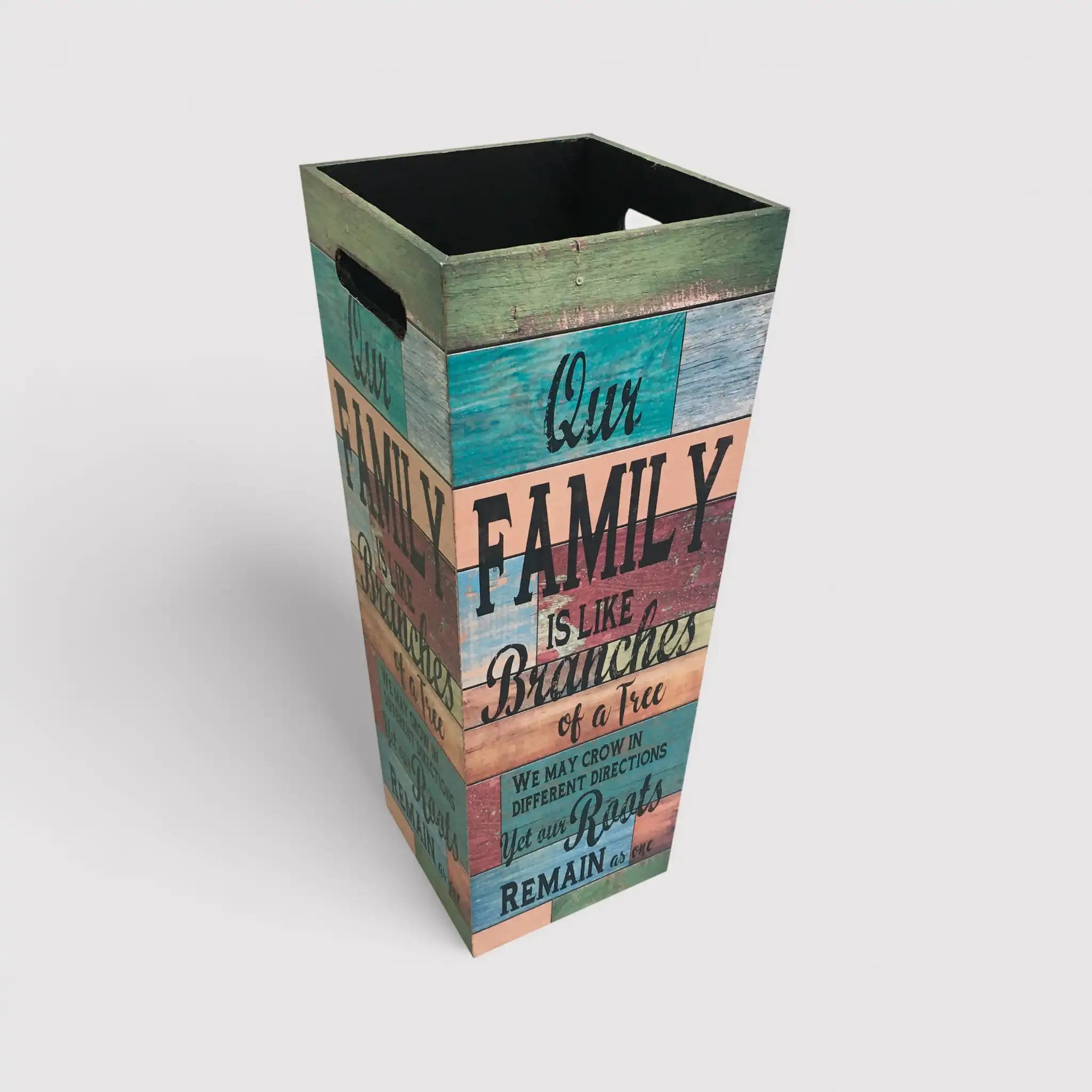 Santpaulia - Portaombrelli colorato di forma quadrata