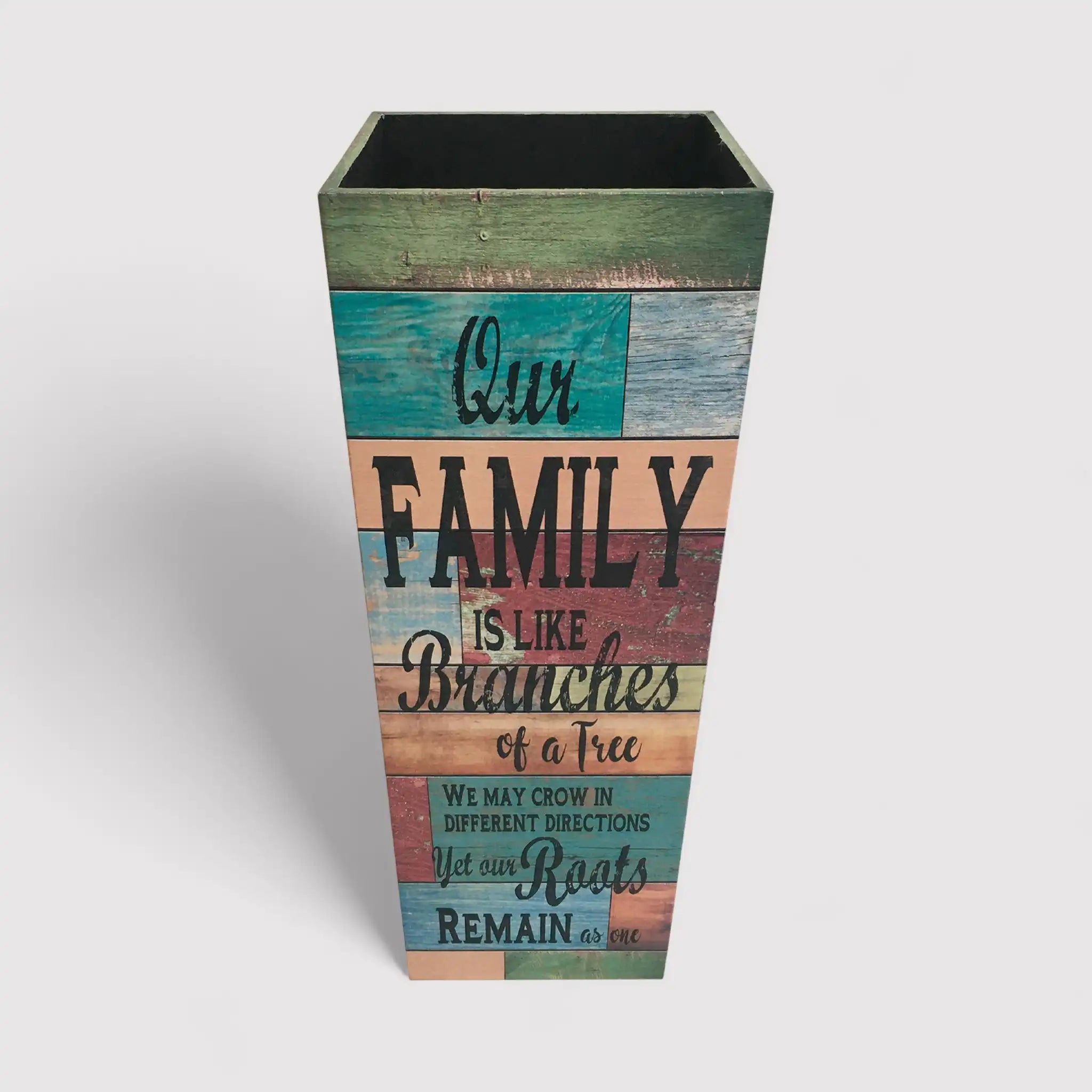 Santpaulia - Portaombrelli colorato di forma quadrata