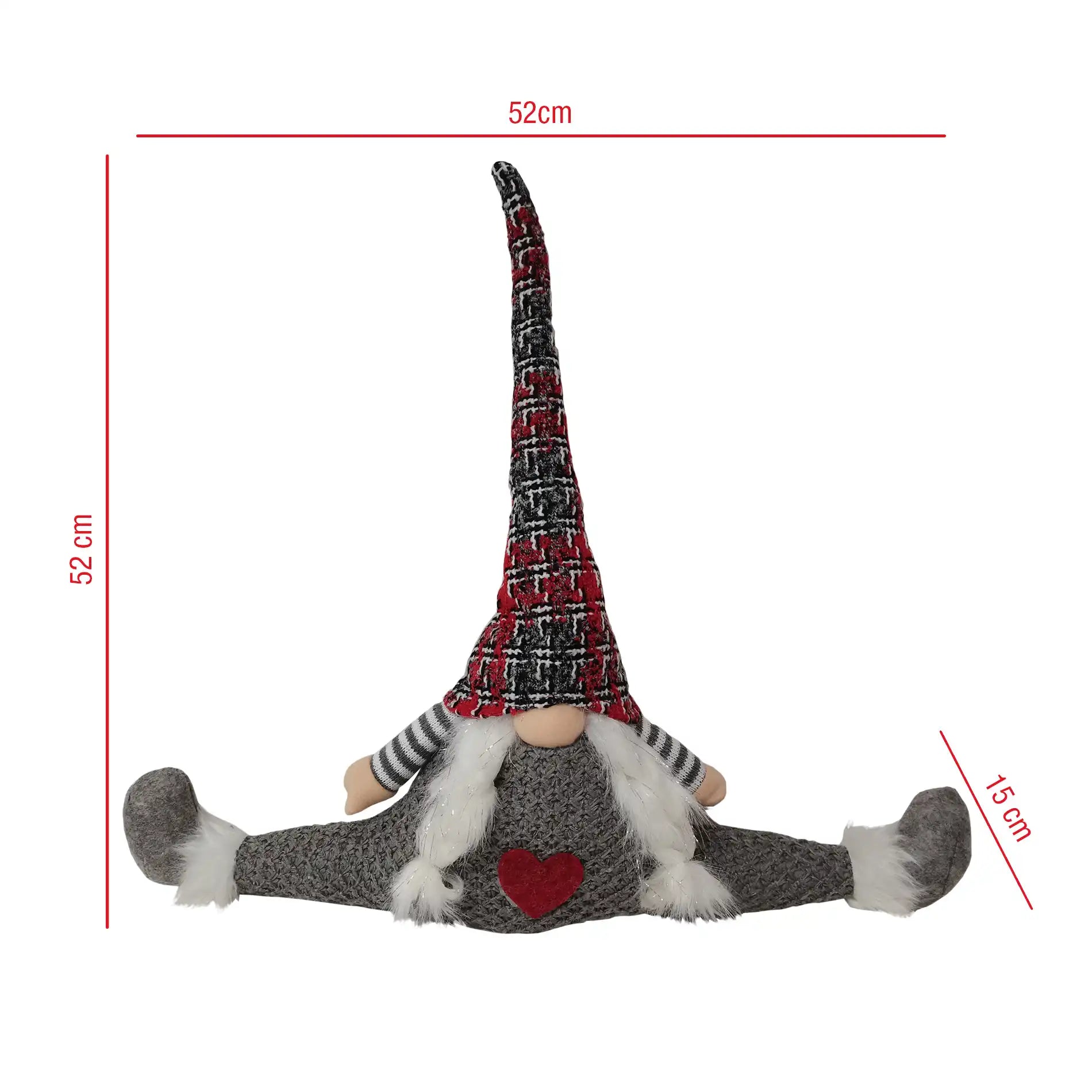 Folletto natalizio fermaporta in stile nordico
