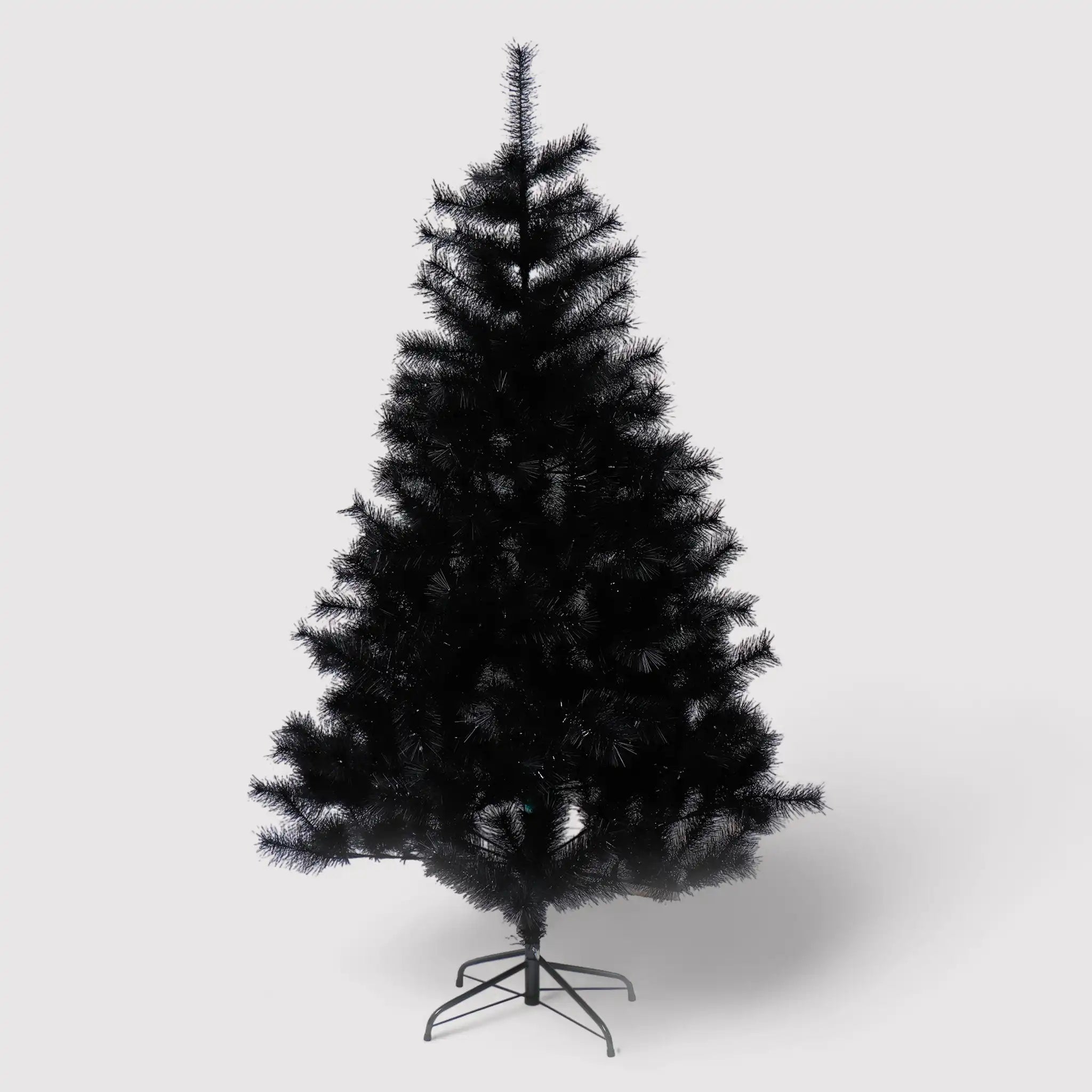 Albero di Natale nero artificiale da addobbare