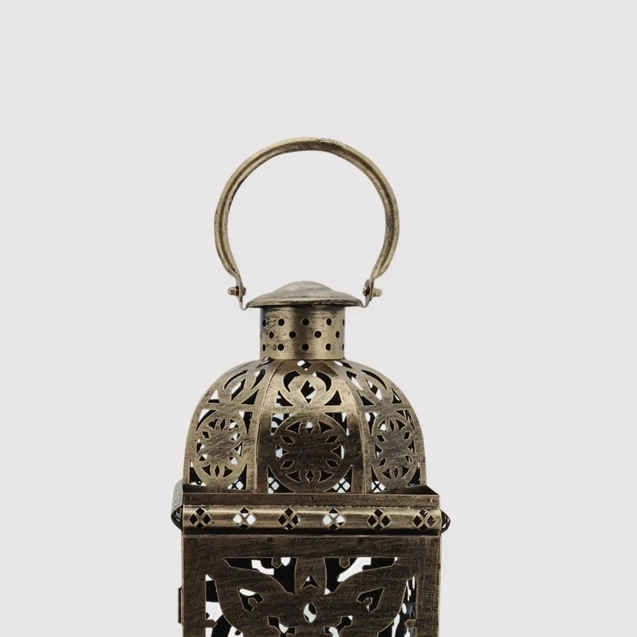 Cedrus - Set di 2 lanterne decorative dorate