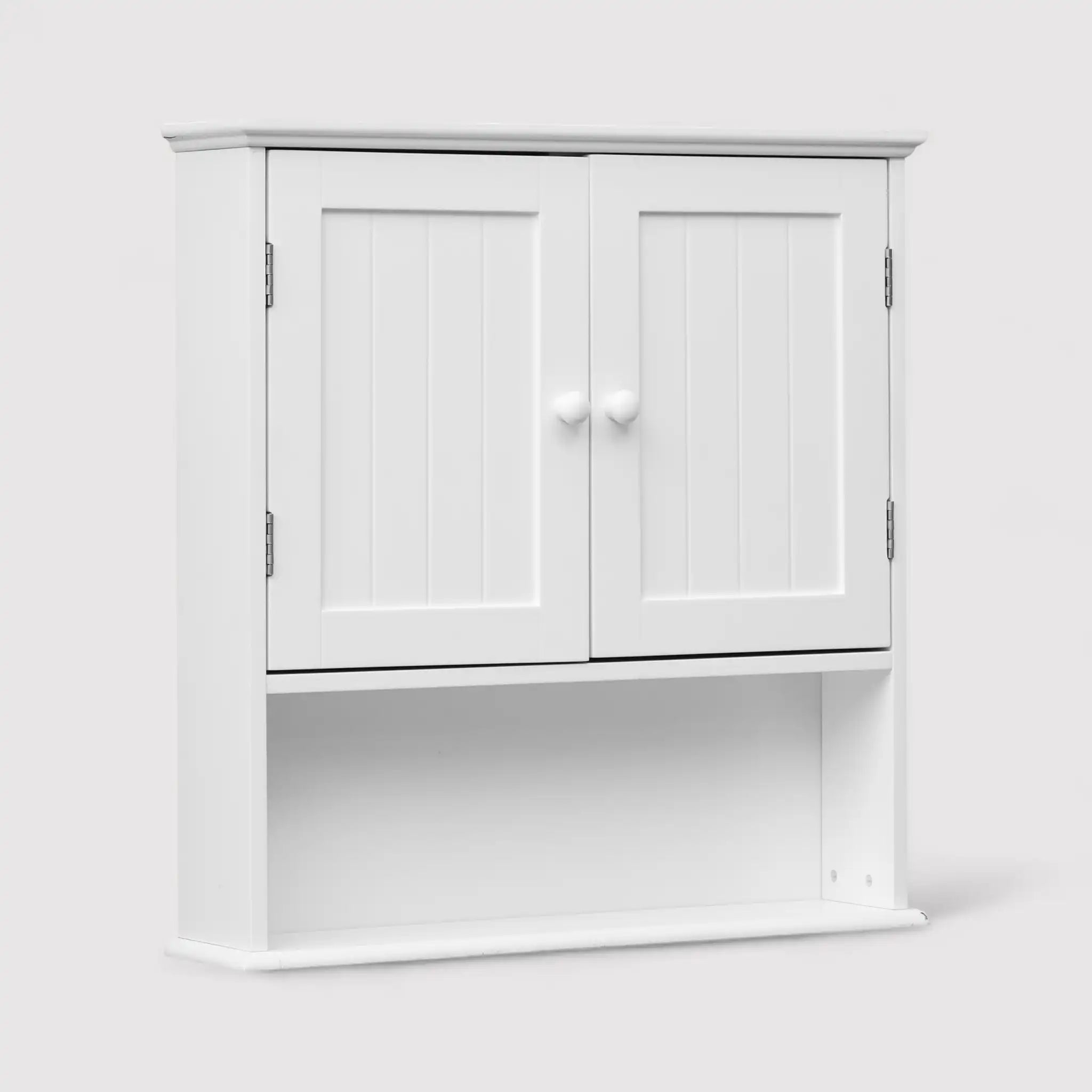 Caju - Armadietto a muro bianco con 2 ante e un ripiano