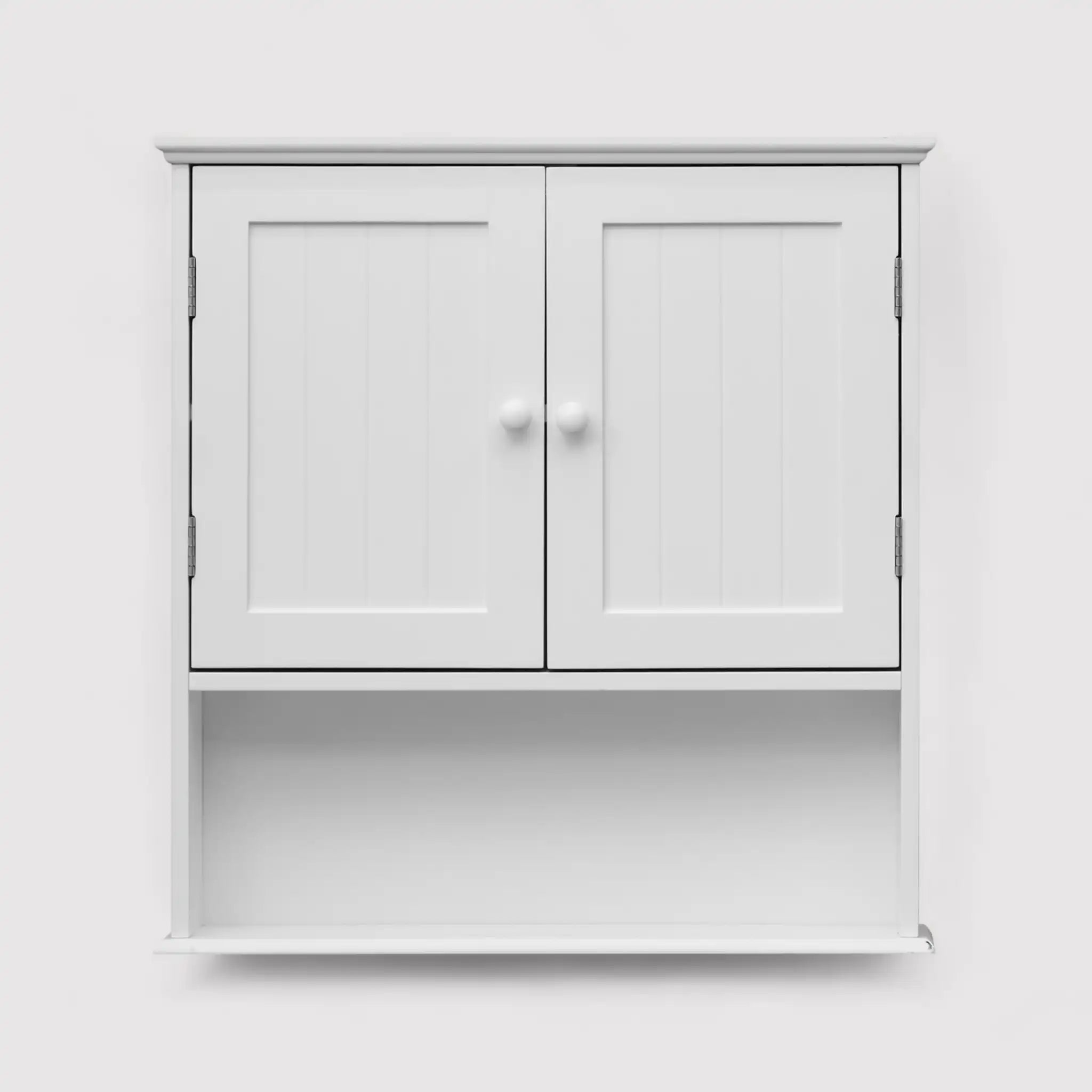 Caju - Armadietto a muro bianco con 2 ante e un ripiano