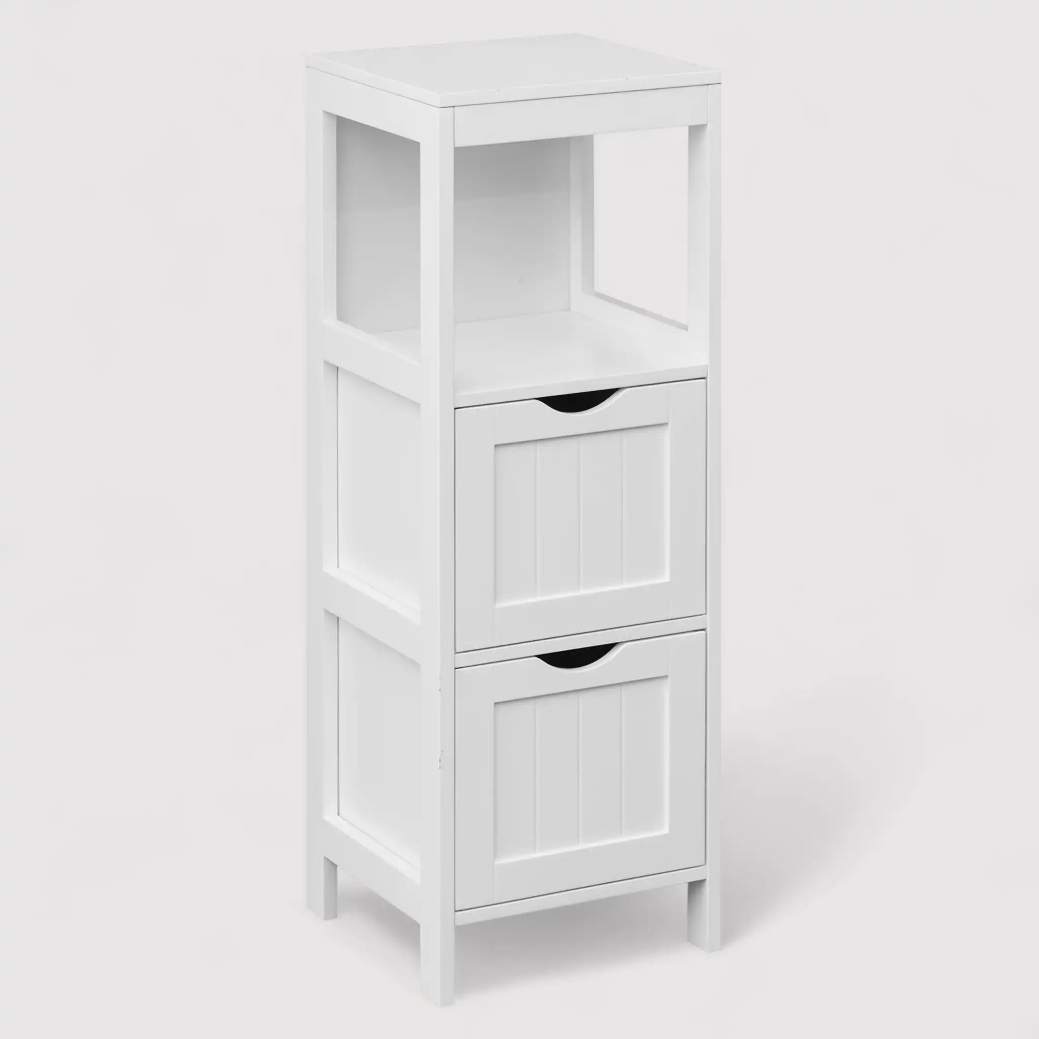 Selaginella - Mobiletto per lavanderia con 2 cassetti e un ripiano