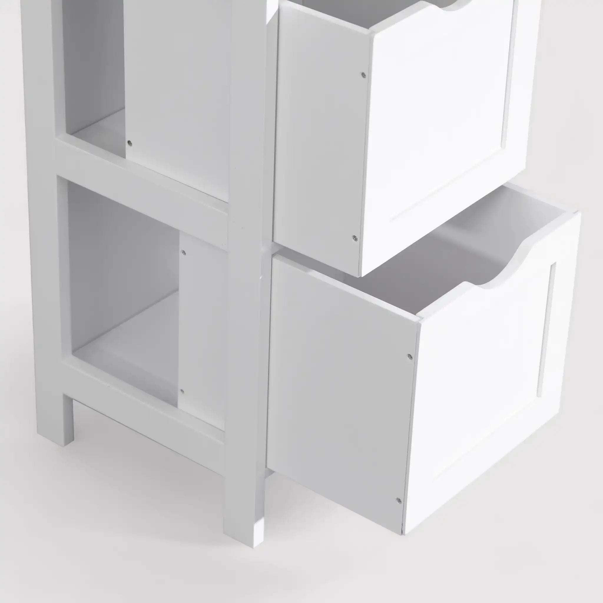Selaginella - Mobiletto per lavanderia con 2 cassetti e un ripiano
