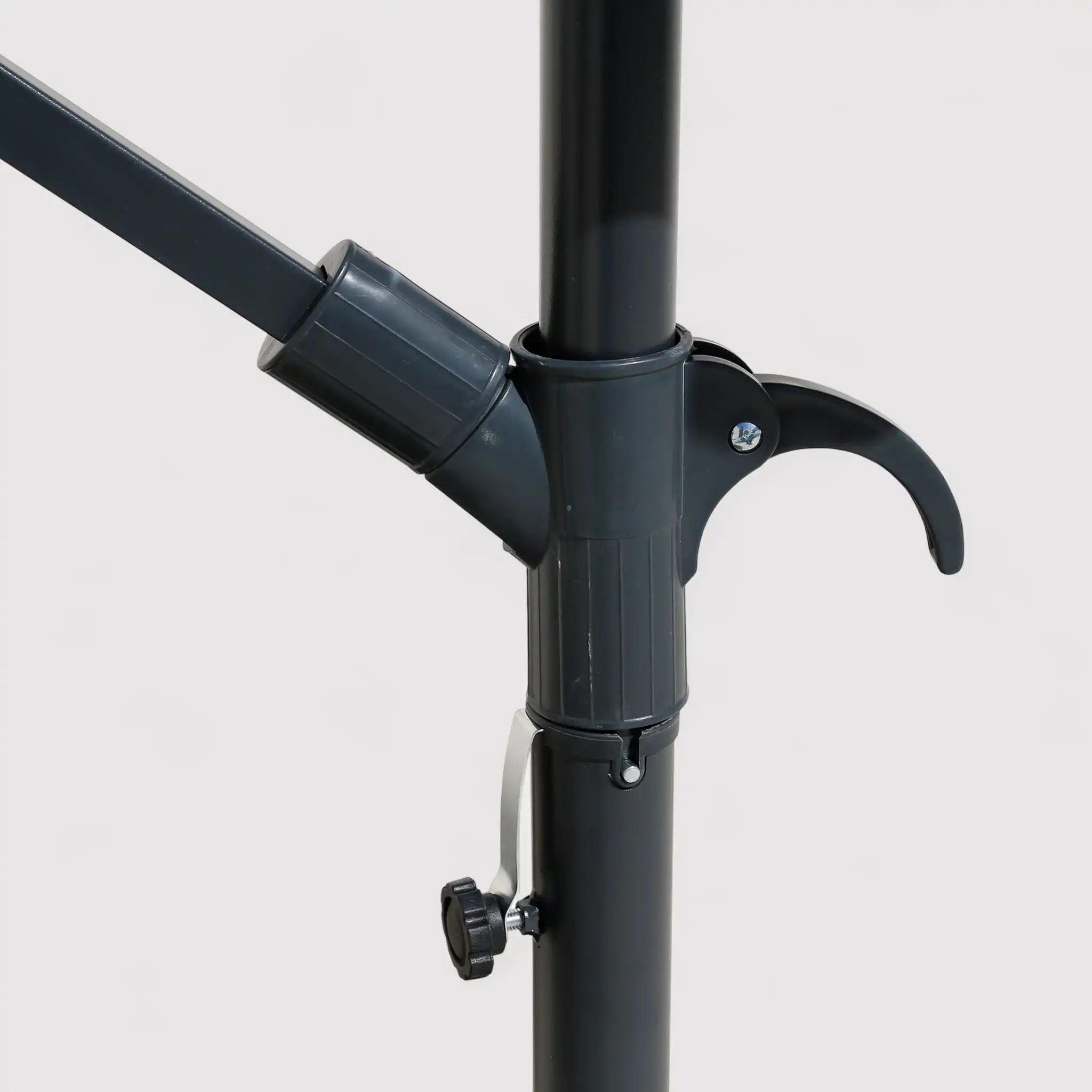 Dadel - Ombrellone da terrazzo beige con braccio laterale