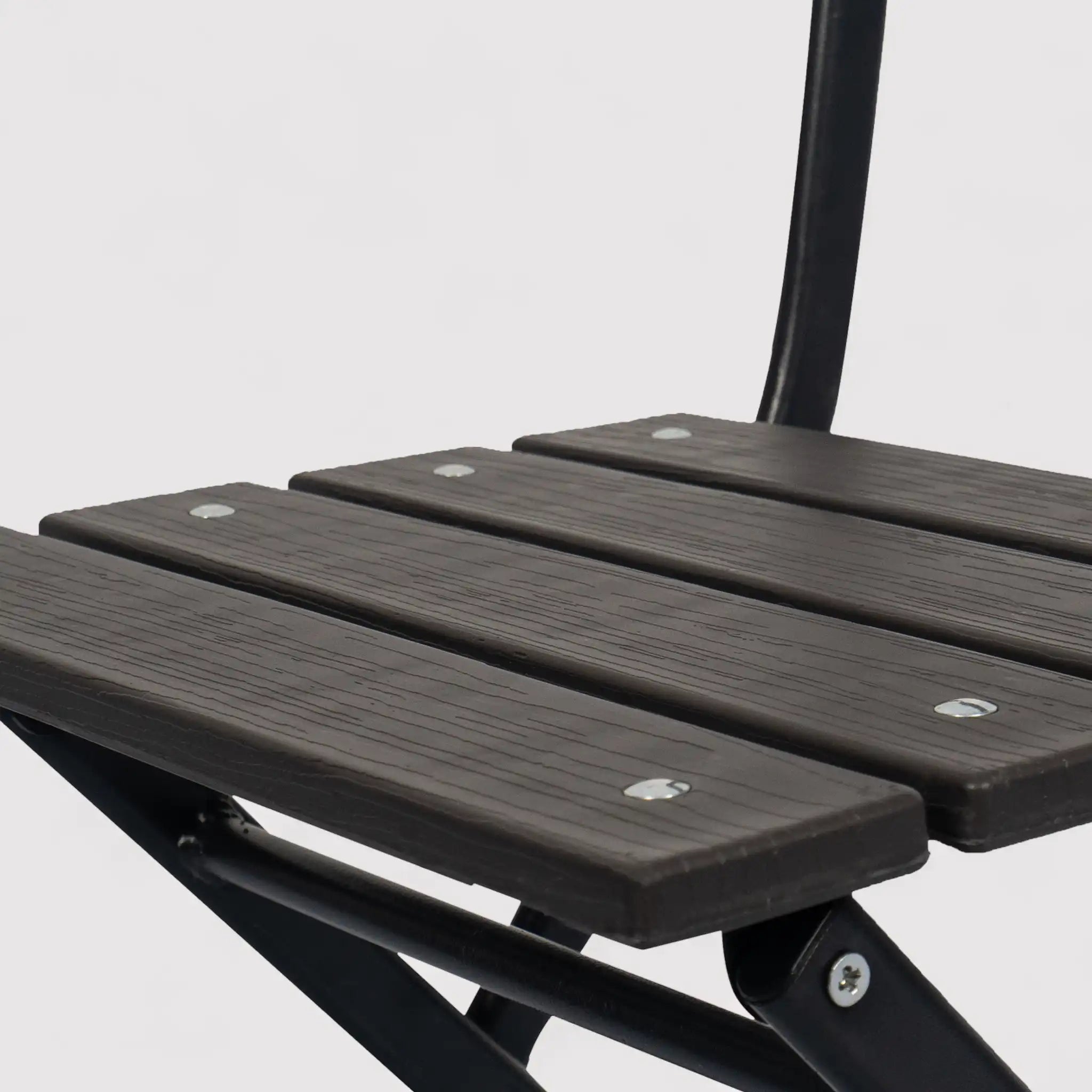 Opuntia - Set di 2 sedie da esterno pieghevoli grigio scuro