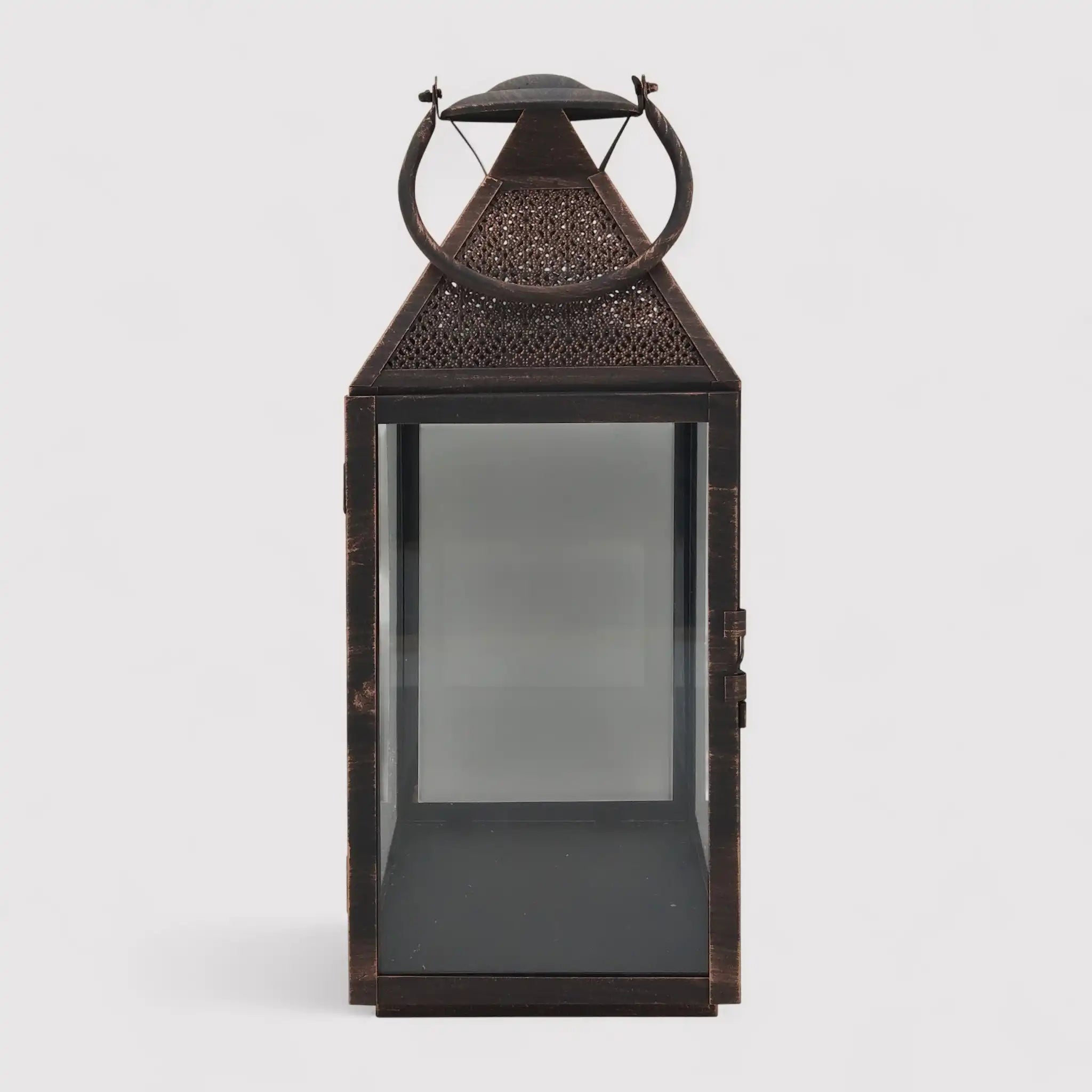 Adenia - Set di 2 lanterne in stile vintage color bronzo