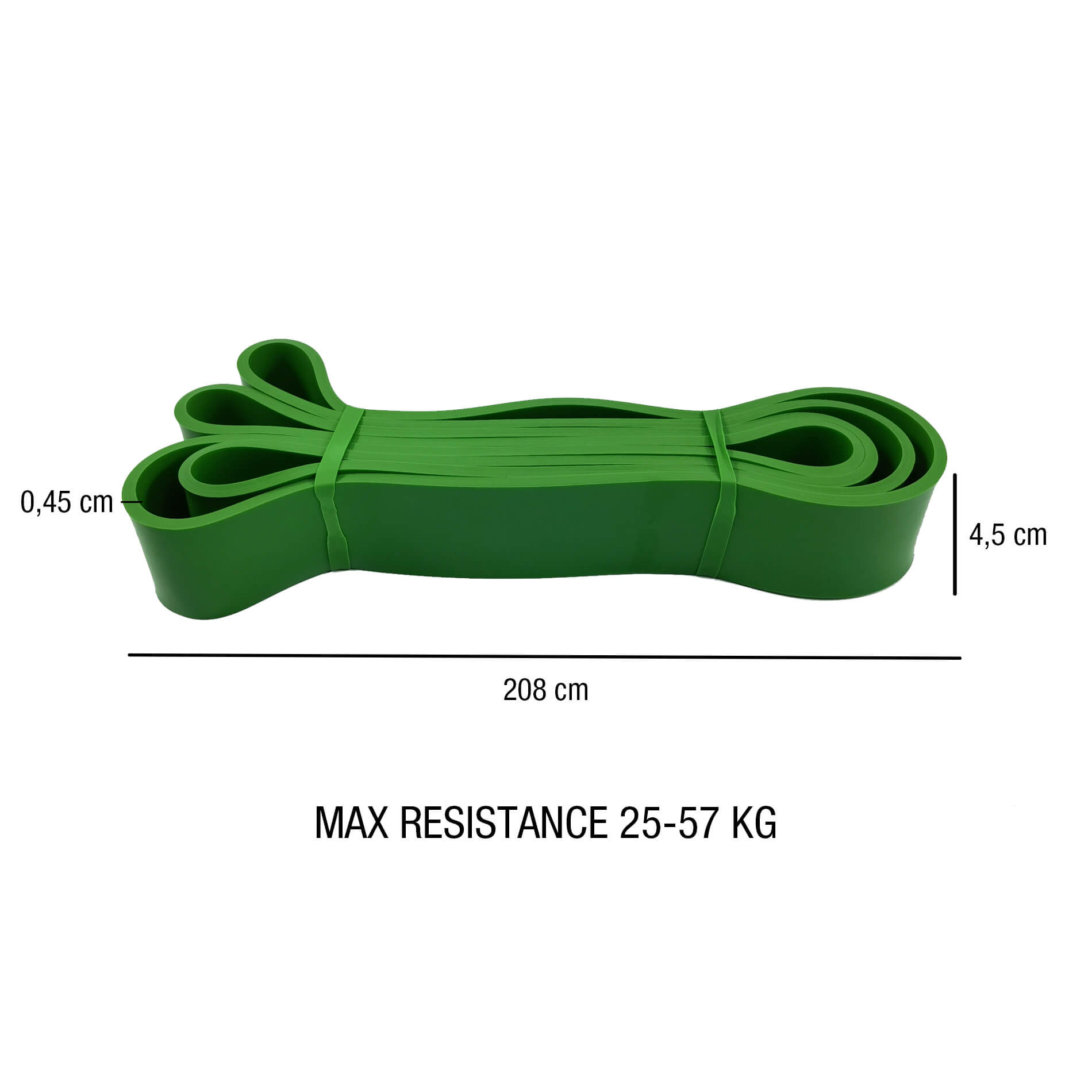 Gummibänder 25-57 kg für Fitness und Muskeltraining