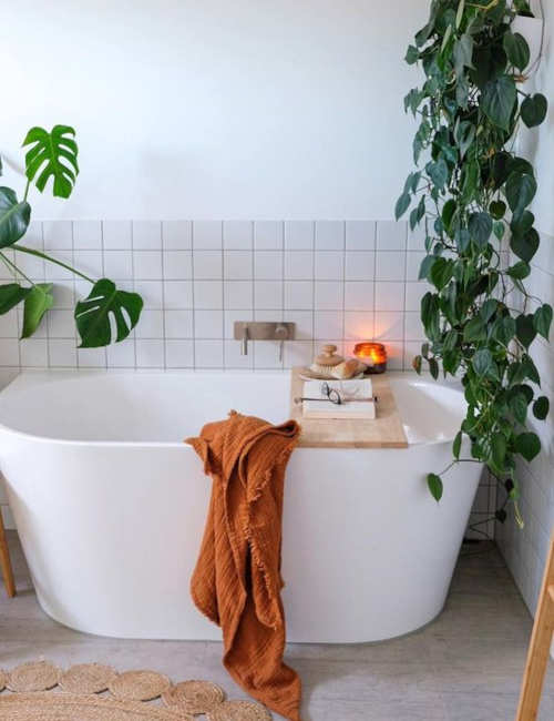 Come abbellire un bagno scandinavo con le piante