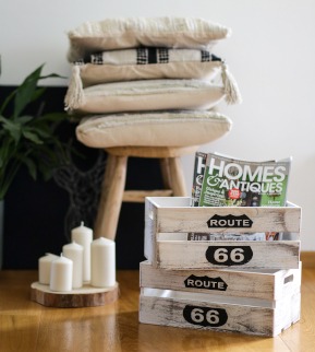 Cajas de madera blancas decorativas para almacenamiento, caja de  almacenamiento de madera vintage para cocina, oficina, dormitorio, armario
