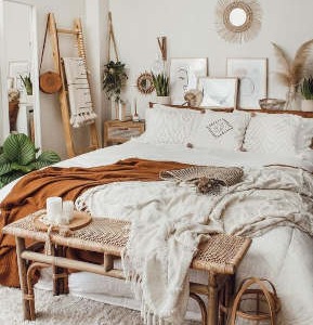 Boho chic bedroom: secrets for furnishing it to perfection