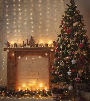 How to decorate the fireplace at Christmas! Our inspirations